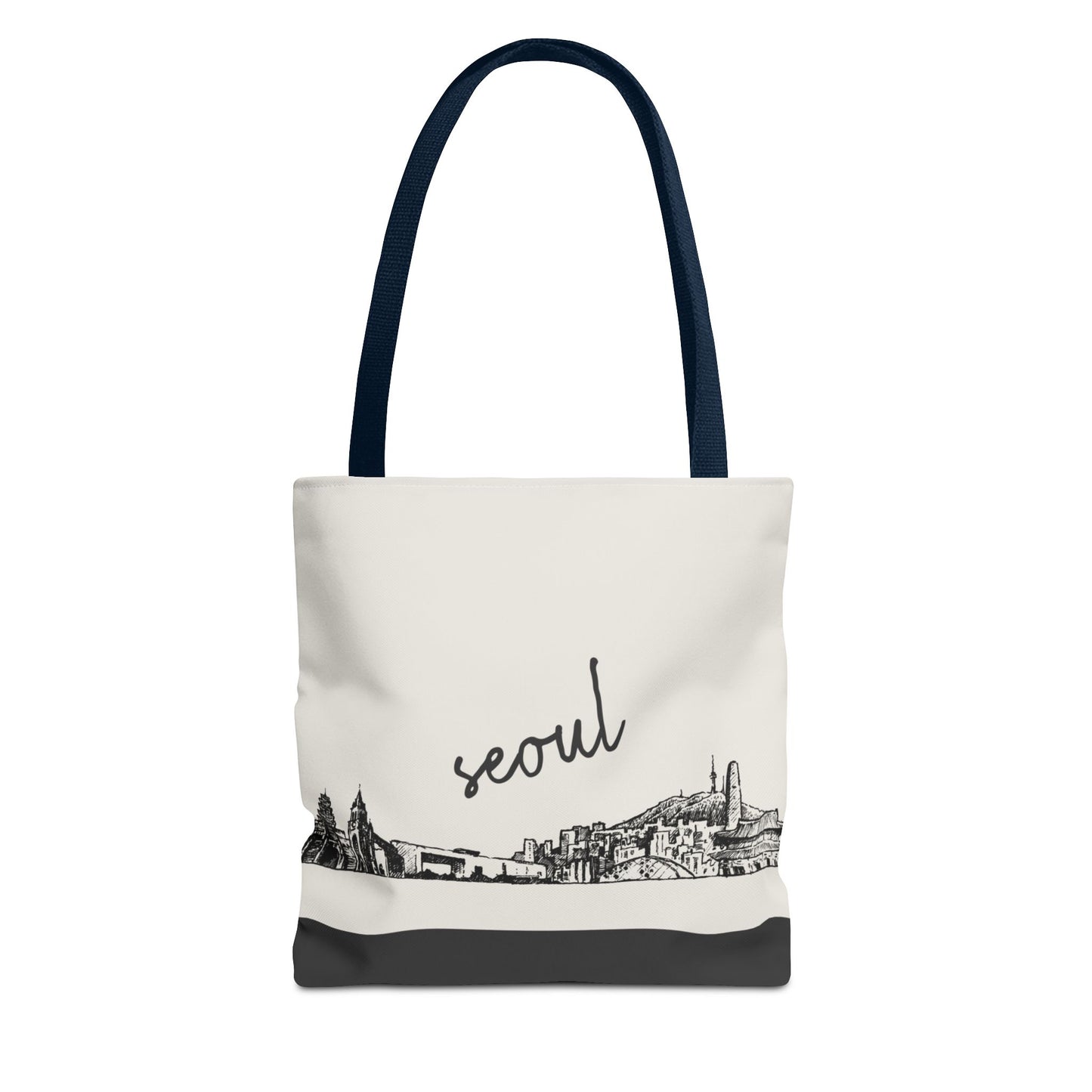 Seoul Travel Tote Bag – Lightweight Wanderlight Tote, Skyline Design, Durable Everyday Adventure Bag