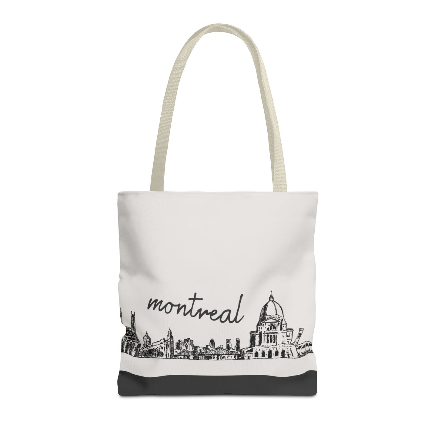 Montreal Travel Tote Bag – Lightweight Wanderlight Tote, Skyline Design, Durable Everyday Adventure Bag