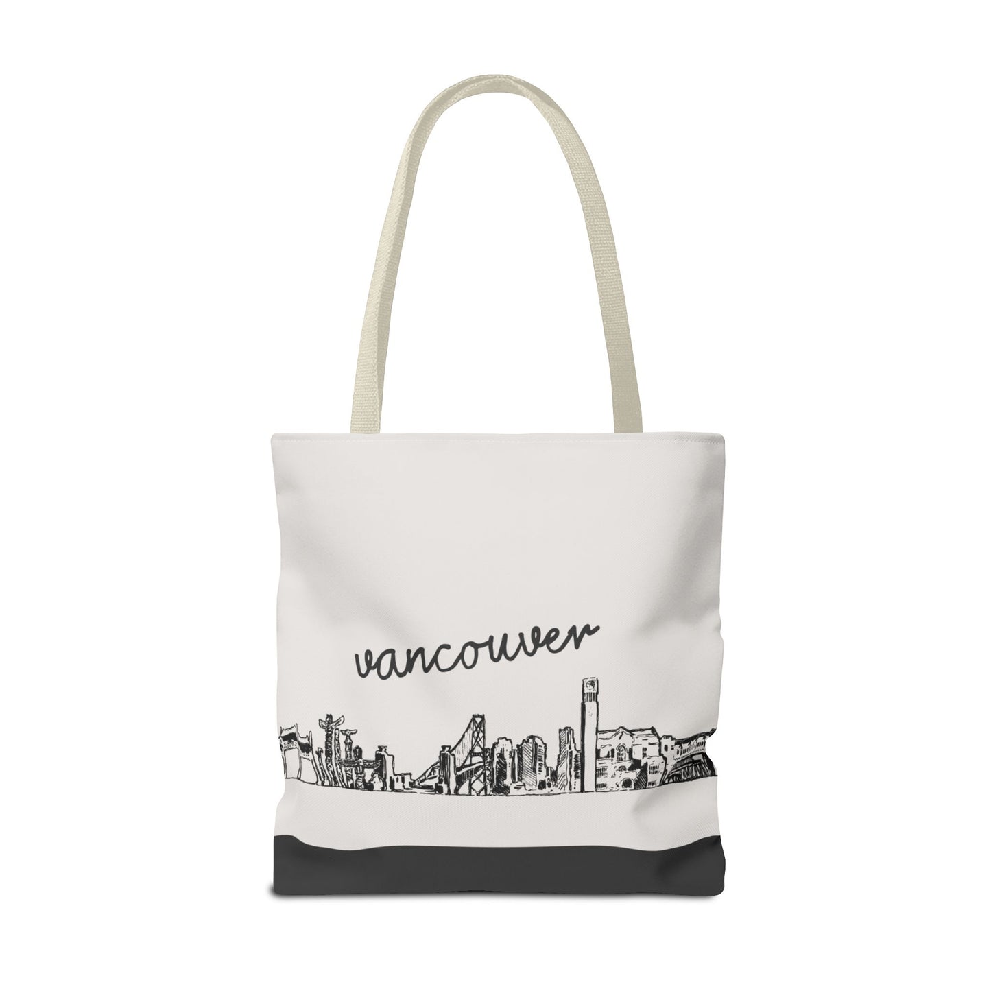 Vancouver Travel Tote Bag – Lightweight Wanderlight Tote, Skyline Design, Durable Everyday Adventure Bag