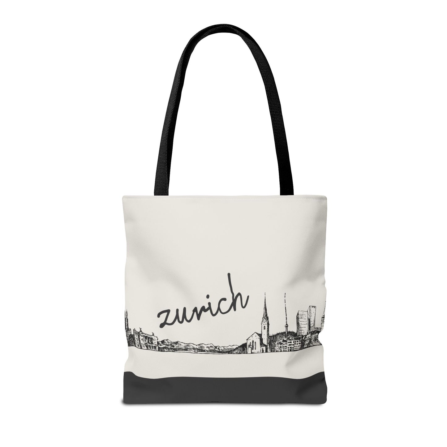 Zurich Travel Tote Bag – Lightweight Wanderlight Tote, Skyline Design, Durable Everyday Adventure Bag