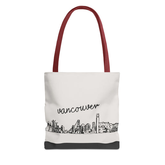 Vancouver Travel Tote Bag – Lightweight Wanderlight Tote, Skyline Design, Durable Everyday Adventure Bag