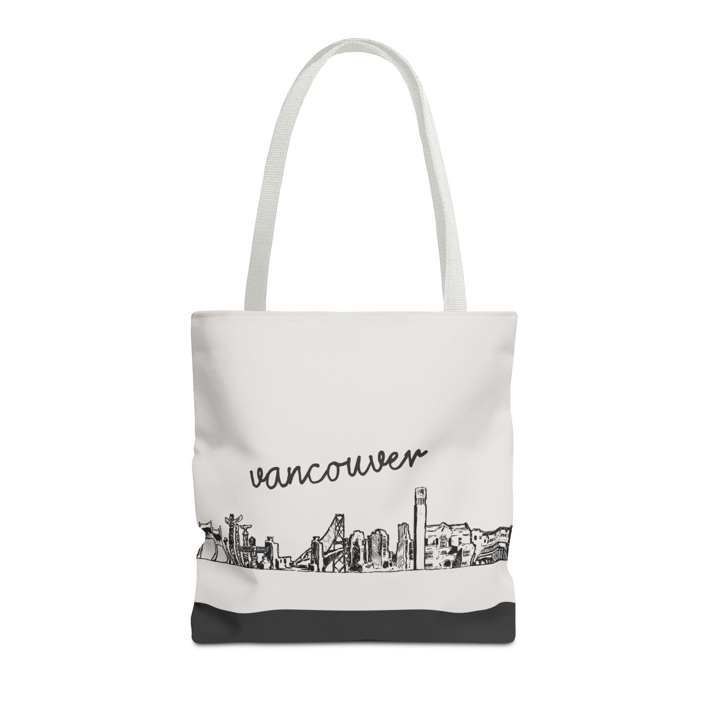 Vancouver Travel Tote Bag – Lightweight Wanderlight Tote, Skyline Design, Durable Everyday Adventure Bag