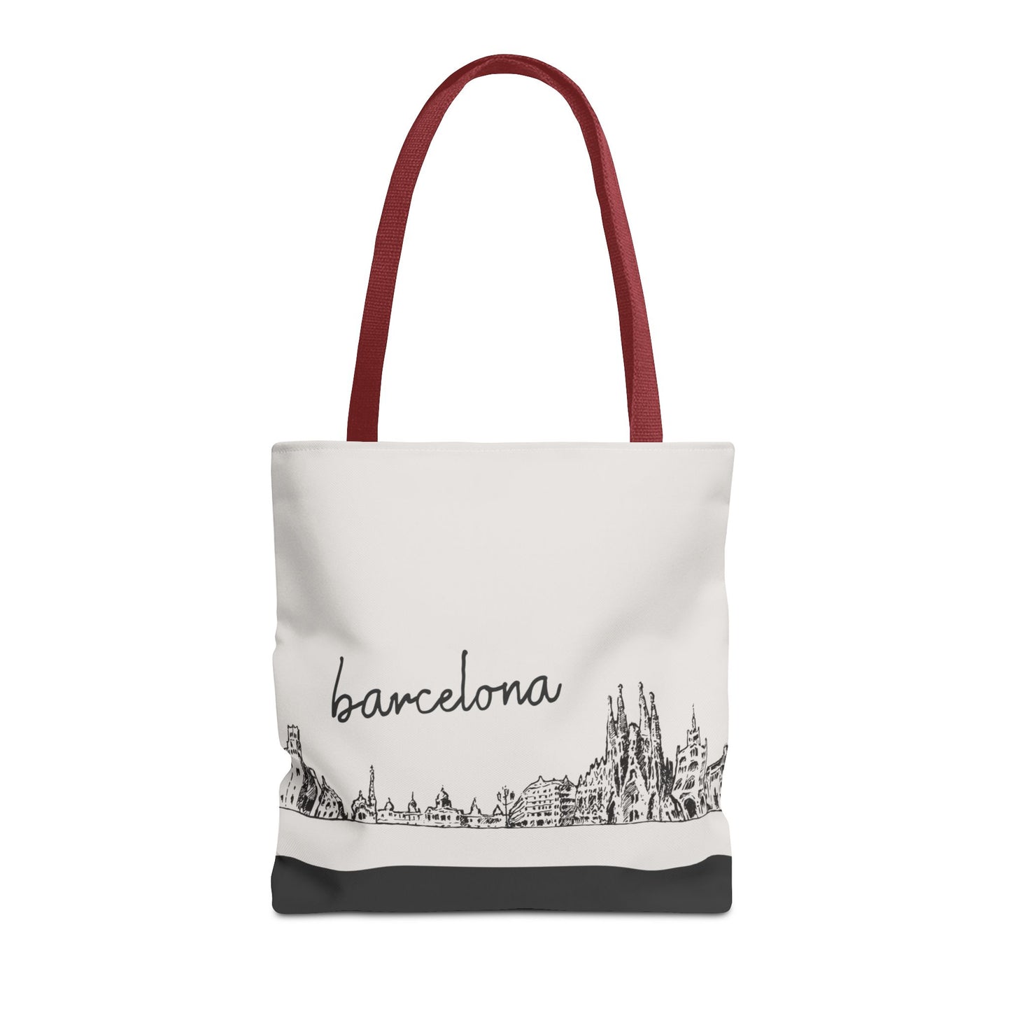 Barcelona Travel Tote Bag – Lightweight Wanderlight Tote, Skyline Design, Durable Everyday Adventure Bag