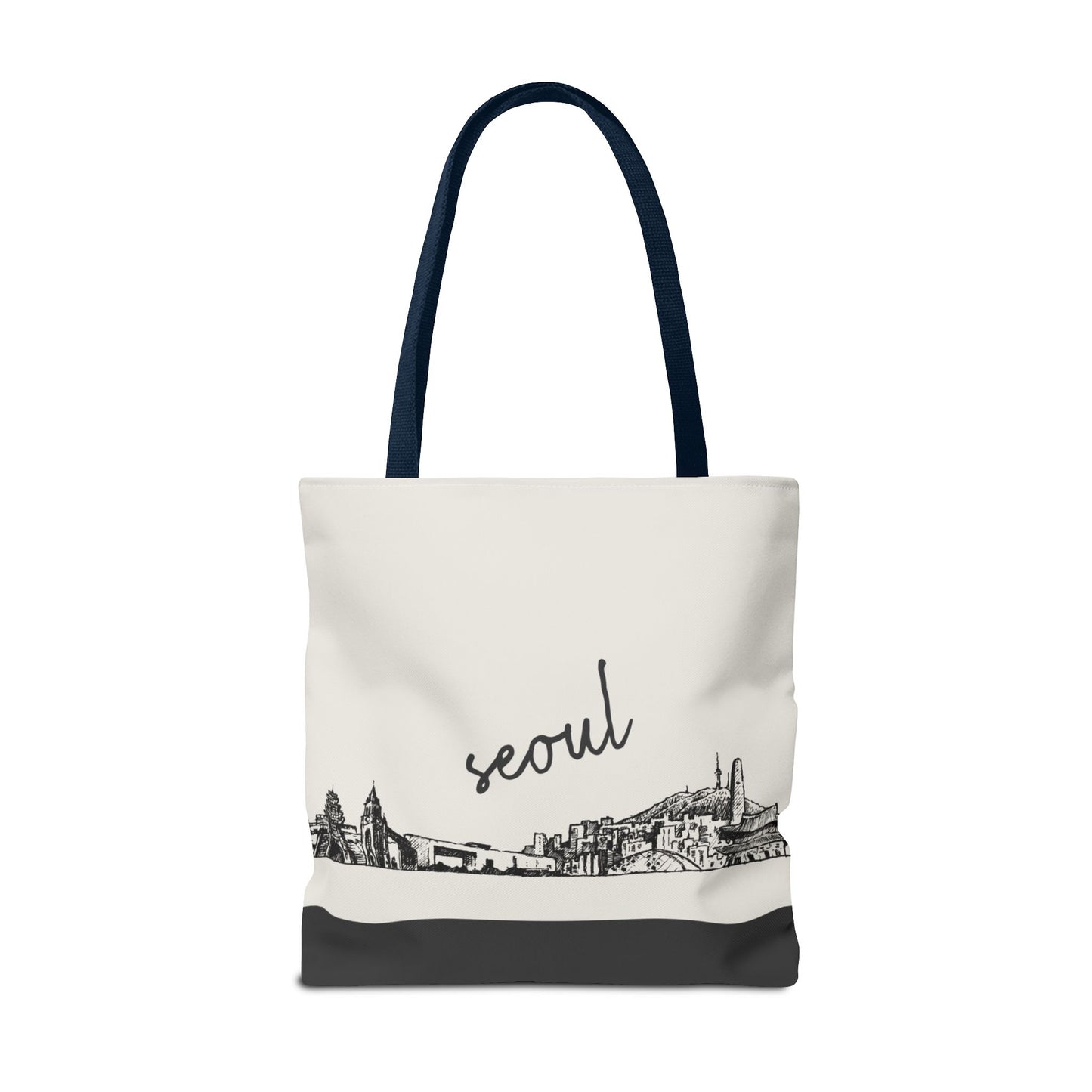 Seoul Travel Tote Bag – Lightweight Wanderlight Tote, Skyline Design, Durable Everyday Adventure Bag