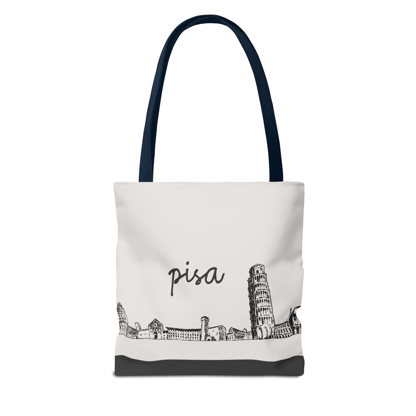 Pisa Travel Tote Bag – Lightweight Wanderlight Tote, Skyline Design, Durable Everyday Adventure Bag