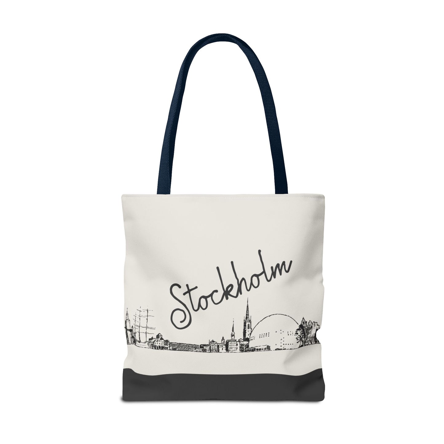 Stockholm Travel Tote Bag – Lightweight Wanderlight Tote, Skyline Design, Durable Everyday Adventure Bag