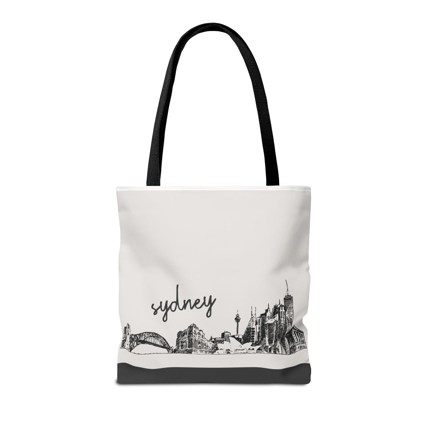 Sydney Travel Tote Bag – Lightweight Wanderlight Tote, Skyline Design, Durable Everyday Adventure Bag