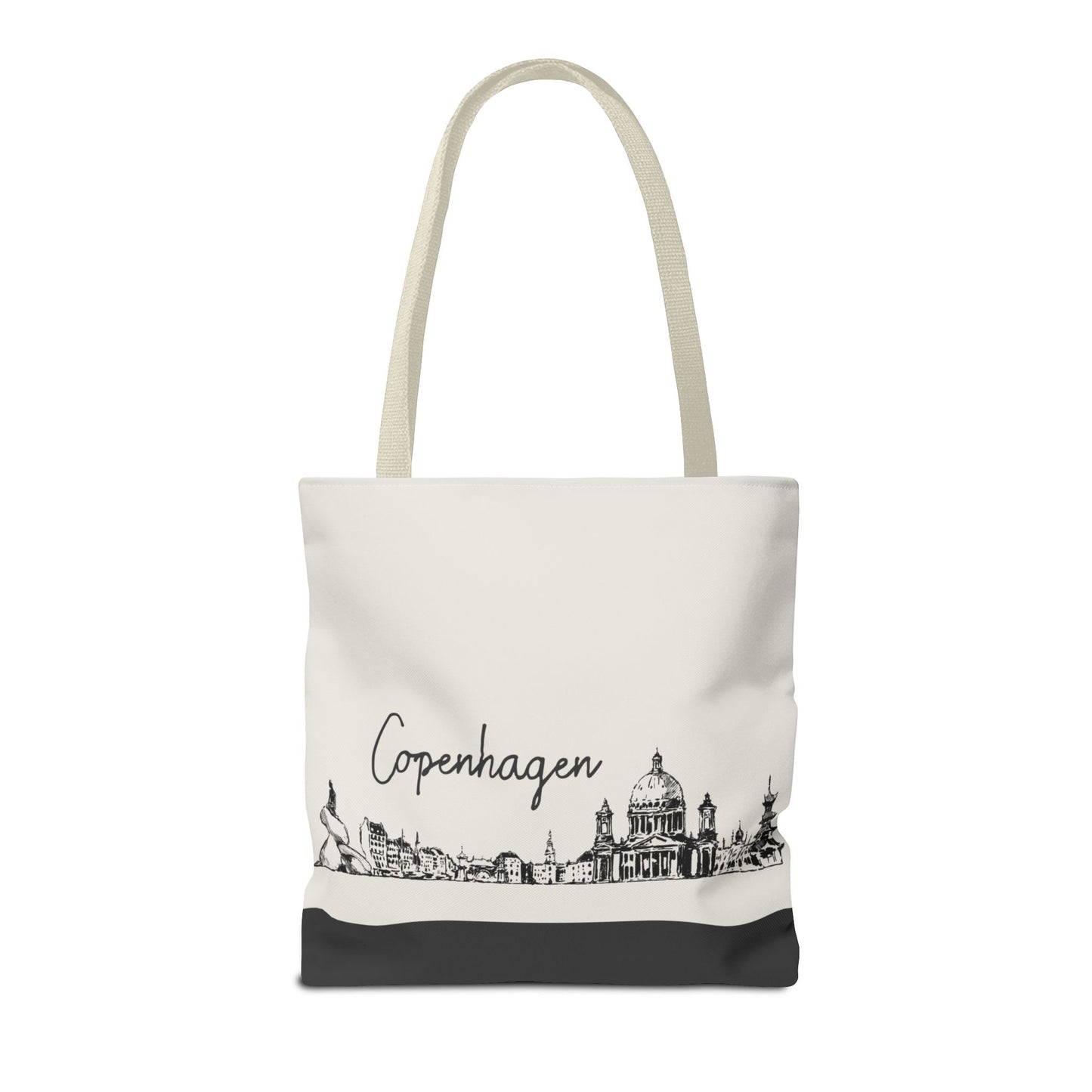 Copenhagen Travel Tote Bag – Lightweight Wanderlight Tote, Skyline Design, Durable Everyday Adventure Bag