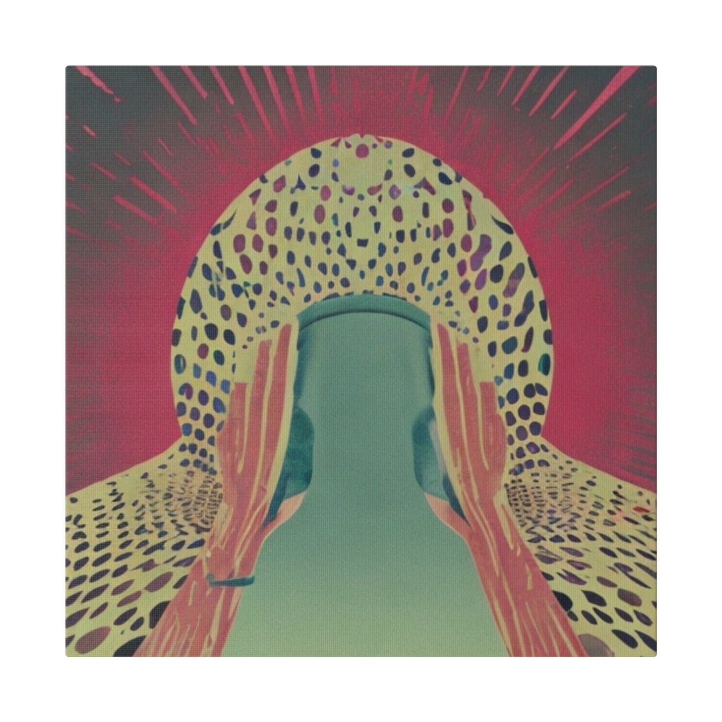 Wild Harmony: Animal Print Abstract Geometric Canvas Wall Art