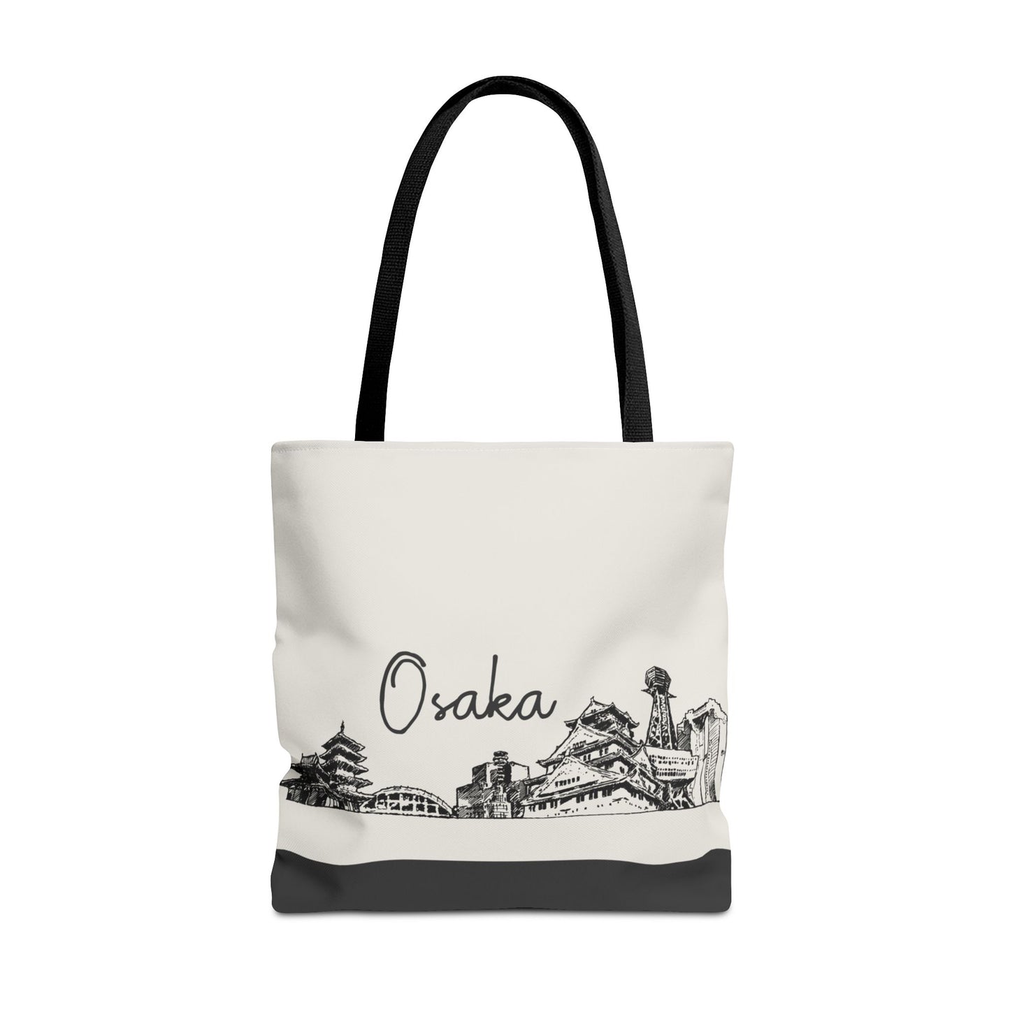Osaka Travel Tote Bag – Lightweight Wanderlight Tote, Skyline Design, Durable Everyday Adventure Bag
