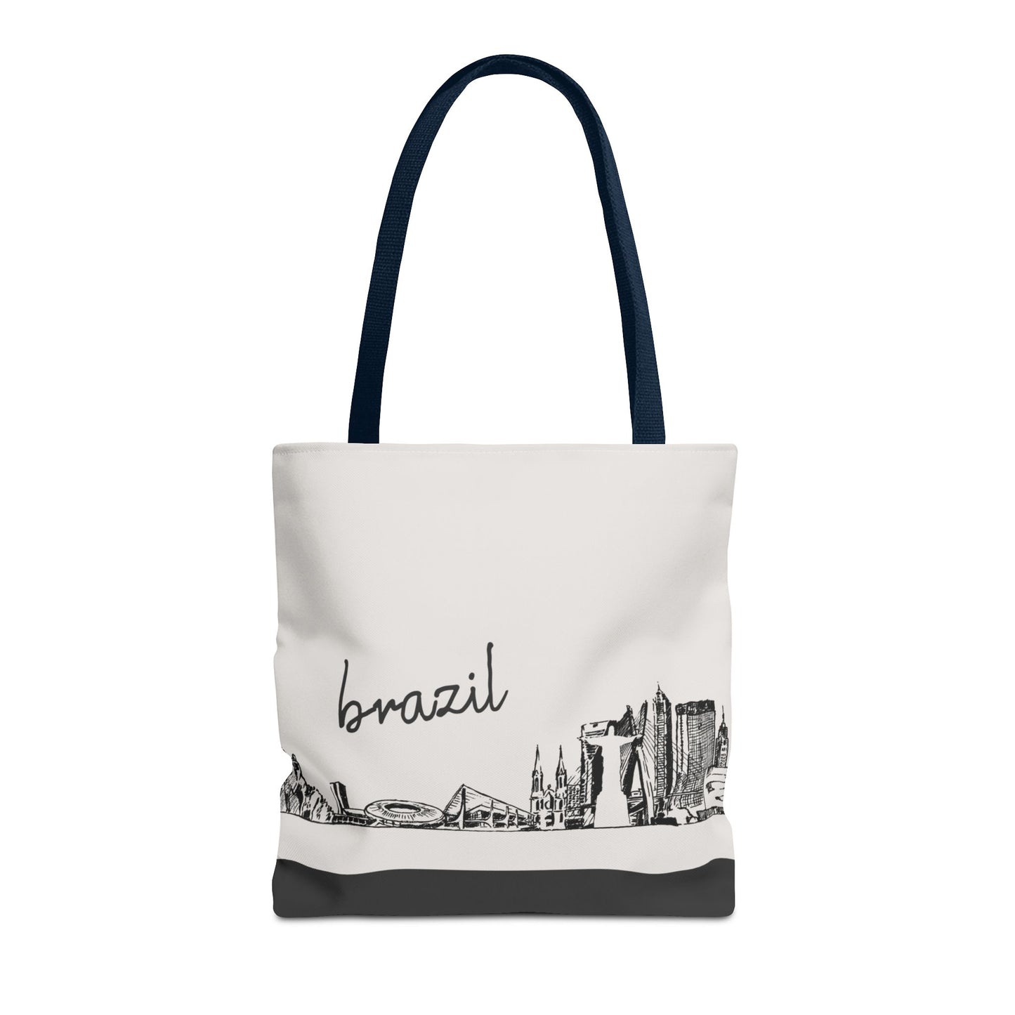 Brazil Travel Tote Bag – Lightweight Wanderlight Tote, Skyline Design, Durable Everyday Adventure Bag