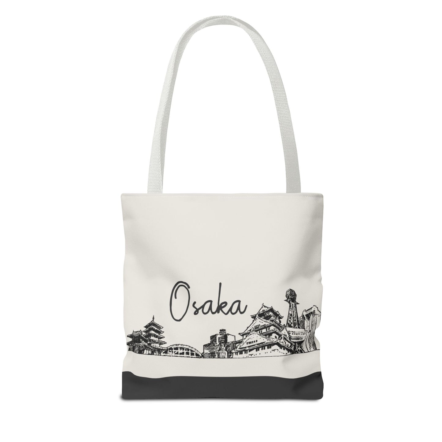 Osaka Travel Tote Bag – Lightweight Wanderlight Tote, Skyline Design, Durable Everyday Adventure Bag