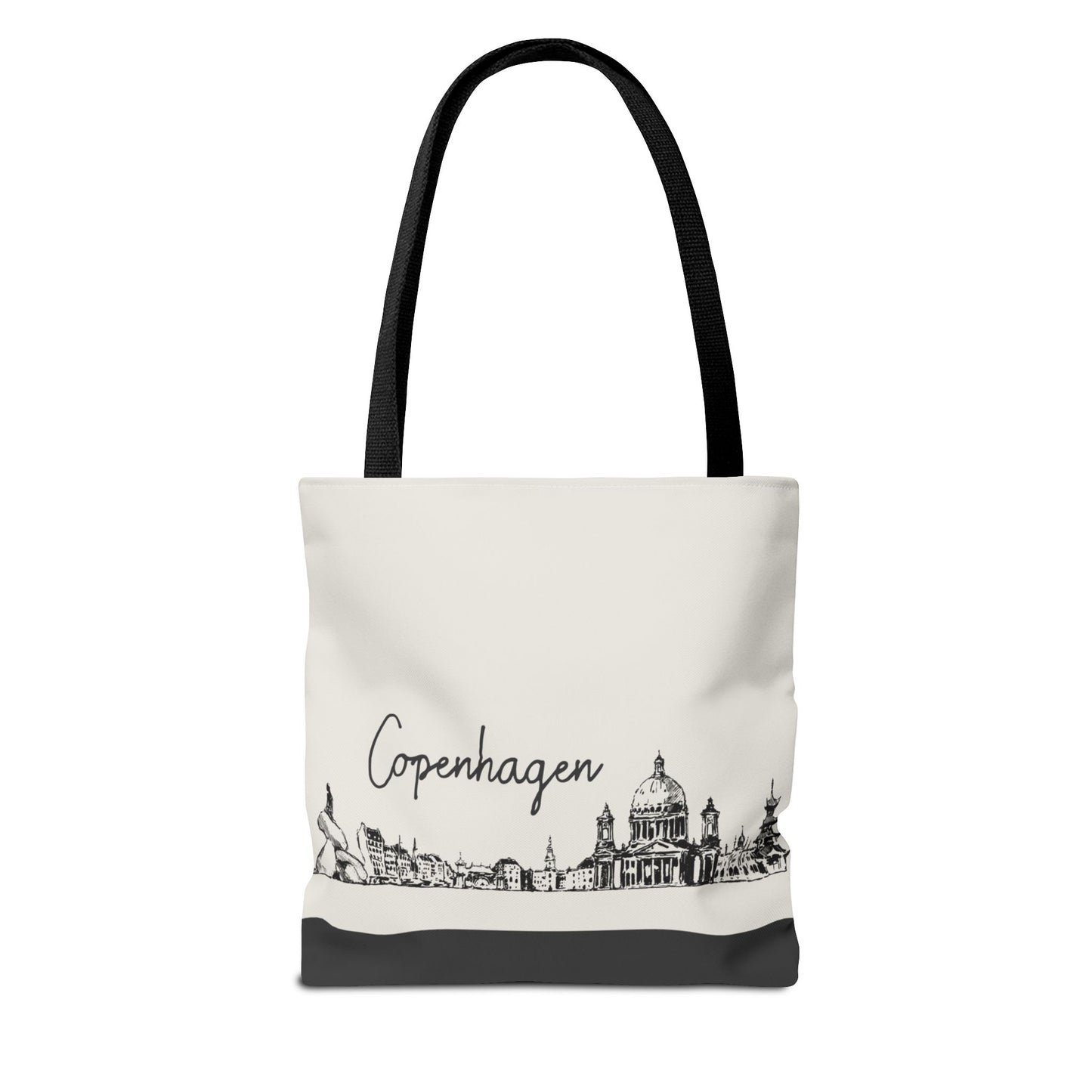 Copenhagen Travel Tote Bag – Lightweight Wanderlight Tote, Skyline Design, Durable Everyday Adventure Bag