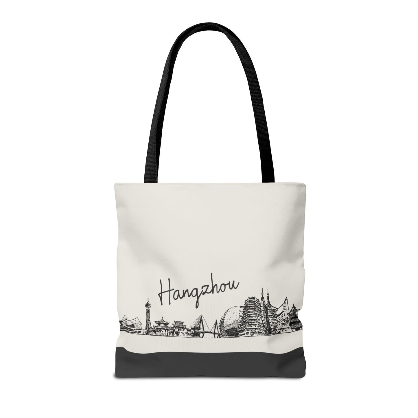 Hangzhou Travel Tote Bag – Lightweight Wanderlight Tote, Skyline Design, Durable Everyday Adventure Bag