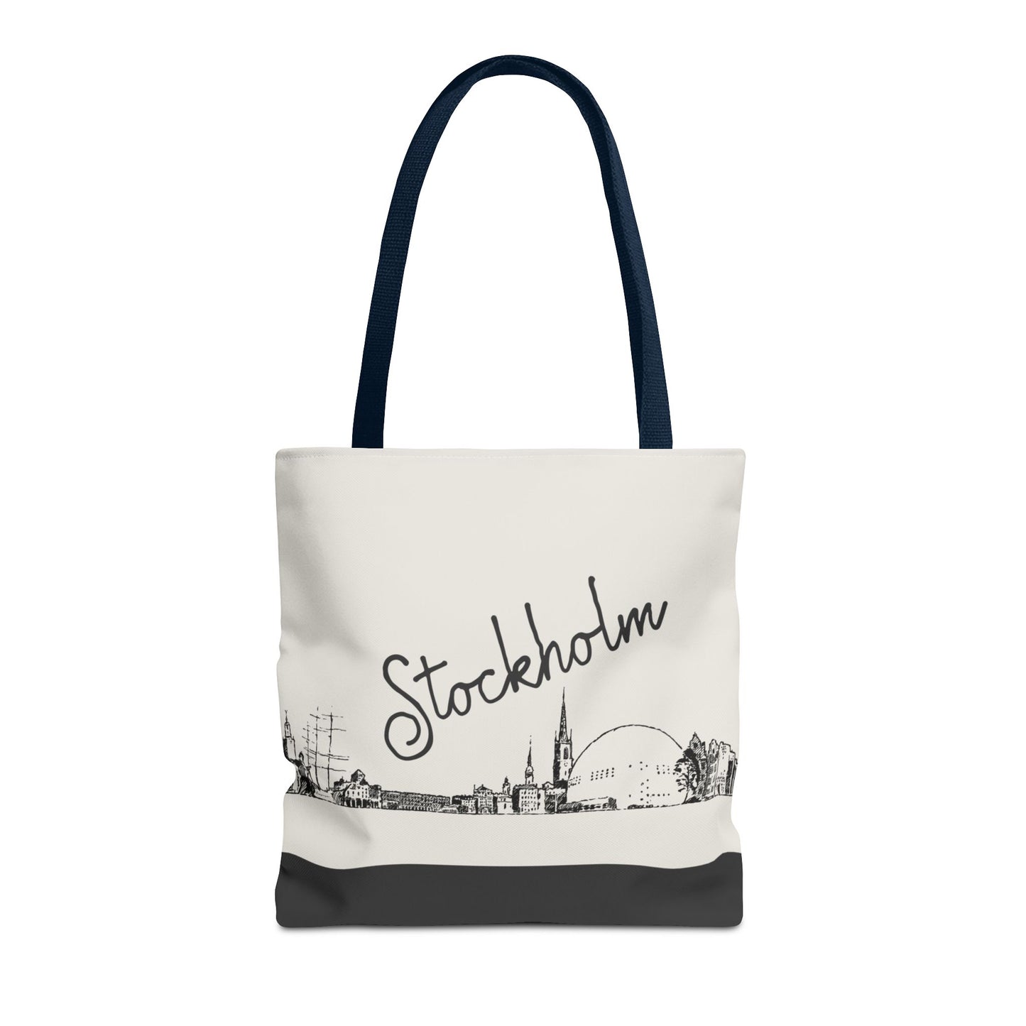 Stockholm Travel Tote Bag – Lightweight Wanderlight Tote, Skyline Design, Durable Everyday Adventure Bag