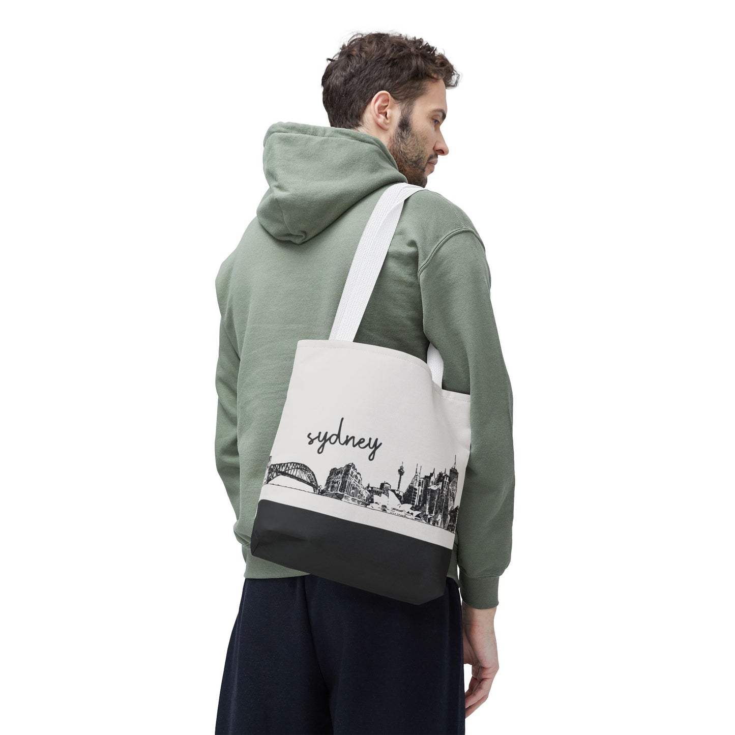 Sydney Travel Tote Bag – Lightweight Wanderlight Tote, Skyline Design, Durable Everyday Adventure Bag