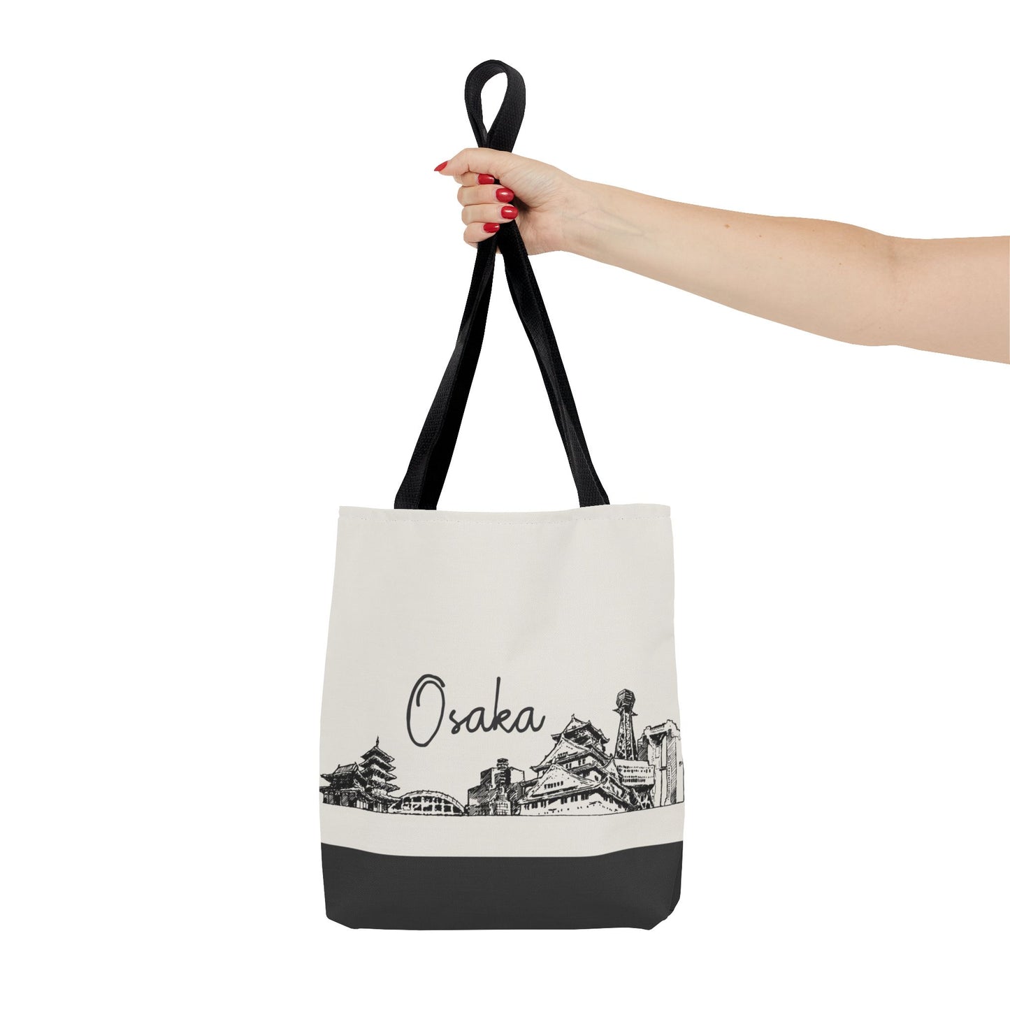 Osaka Travel Tote Bag – Lightweight Wanderlight Tote, Skyline Design, Durable Everyday Adventure Bag