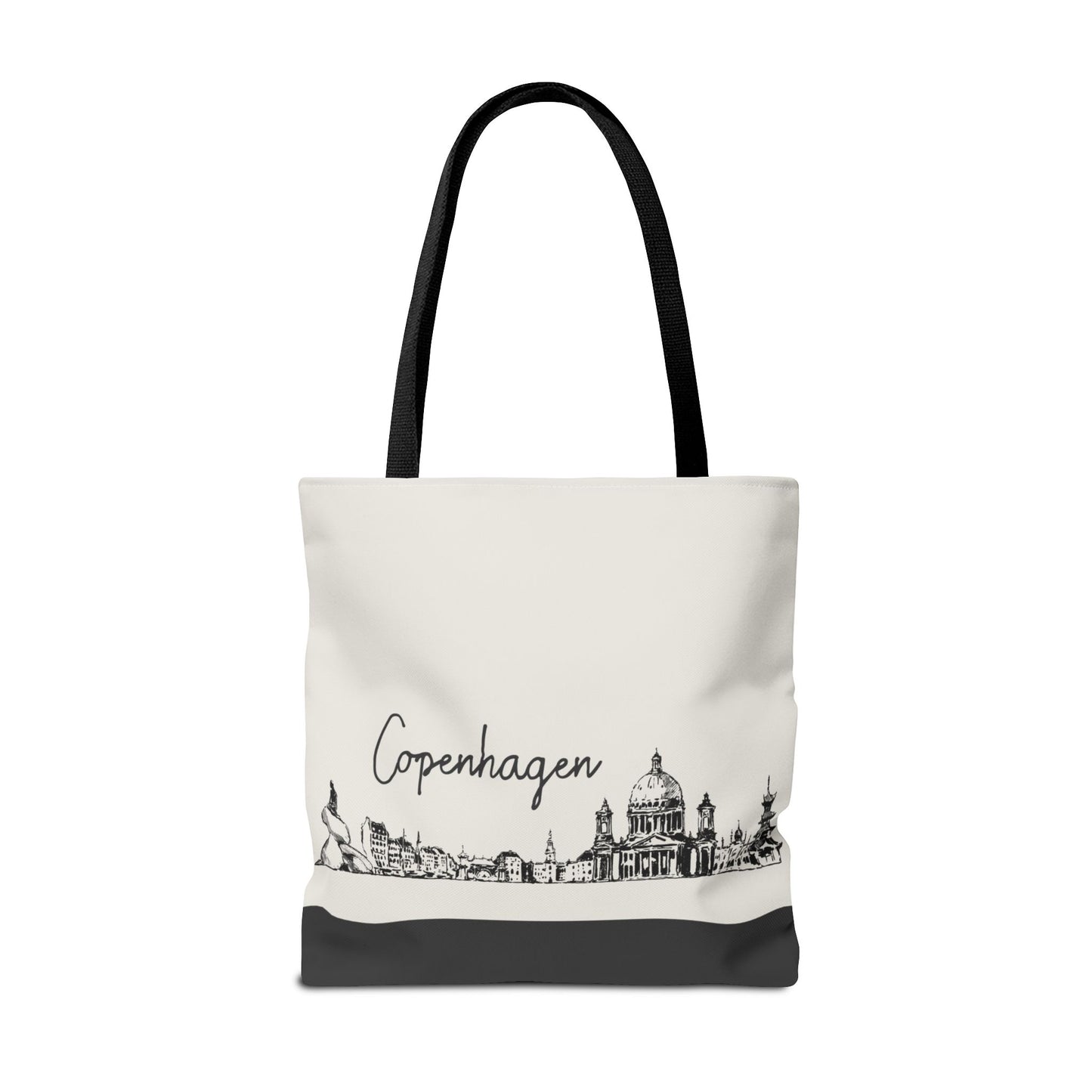 Copenhagen Travel Tote Bag – Lightweight Wanderlight Tote, Skyline Design, Durable Everyday Adventure Bag