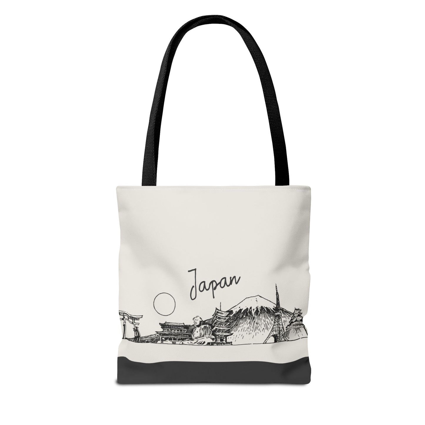 Japan Travel Tote Bag – Lightweight Wanderlight Tote, Skyline Design, Durable Everyday Adventure Bag