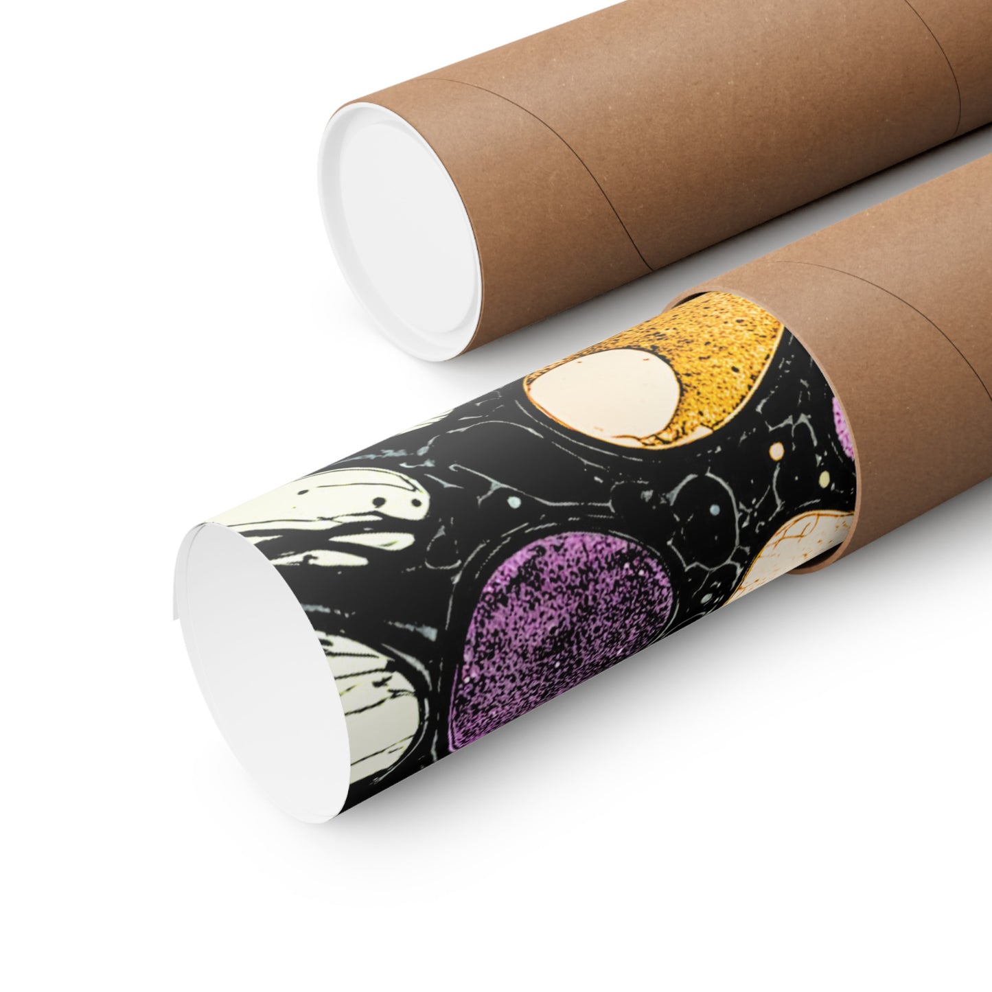 Psychedelic Matte Vertical Posters Cosmic Cells