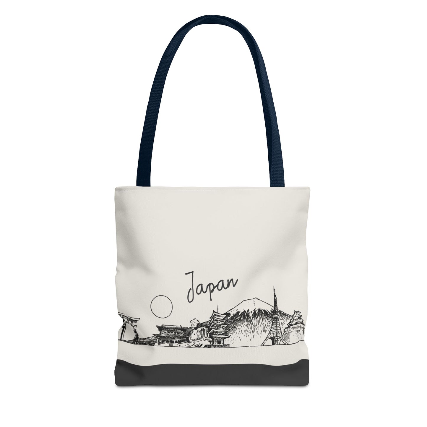 Japan Travel Tote Bag – Lightweight Wanderlight Tote, Skyline Design, Durable Everyday Adventure Bag
