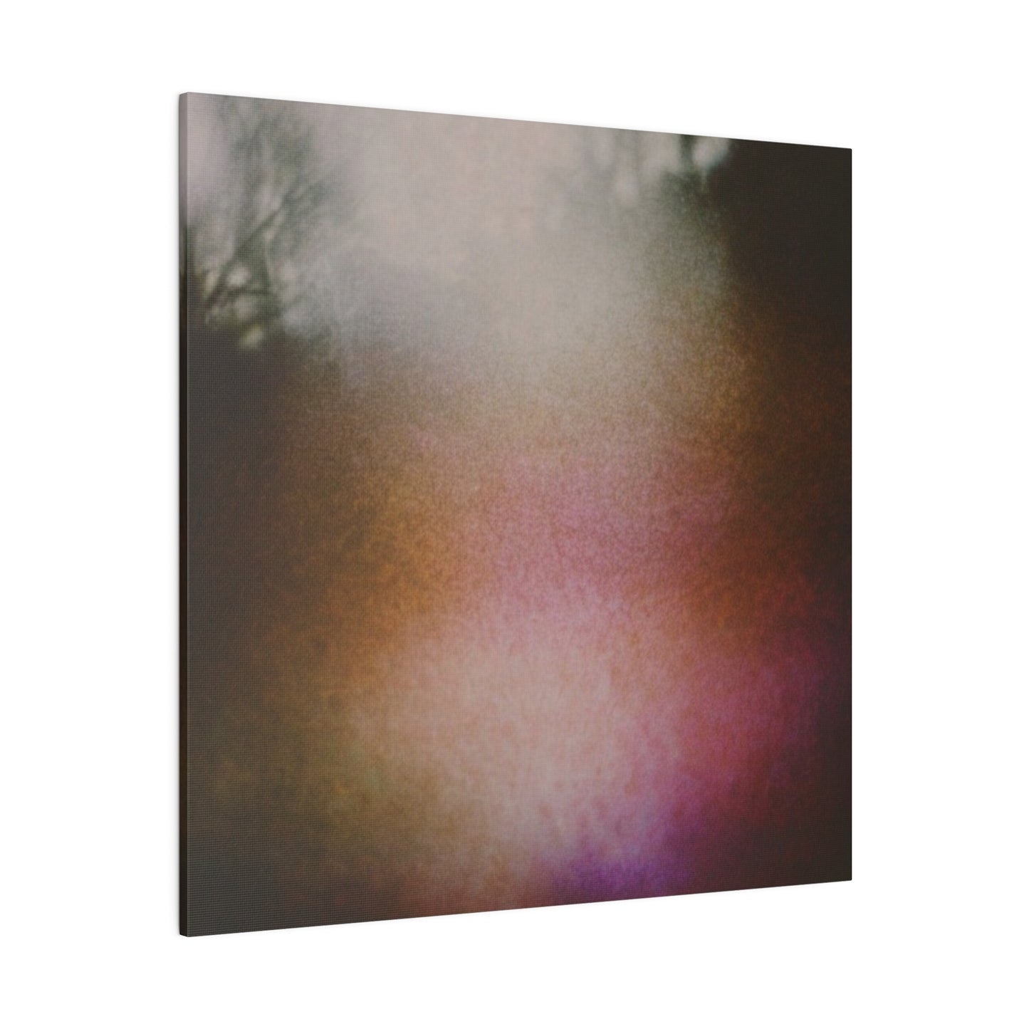 Muted Neon Ethereal Abstract Meadow Dreamscape Wall Art on Matte Canvas