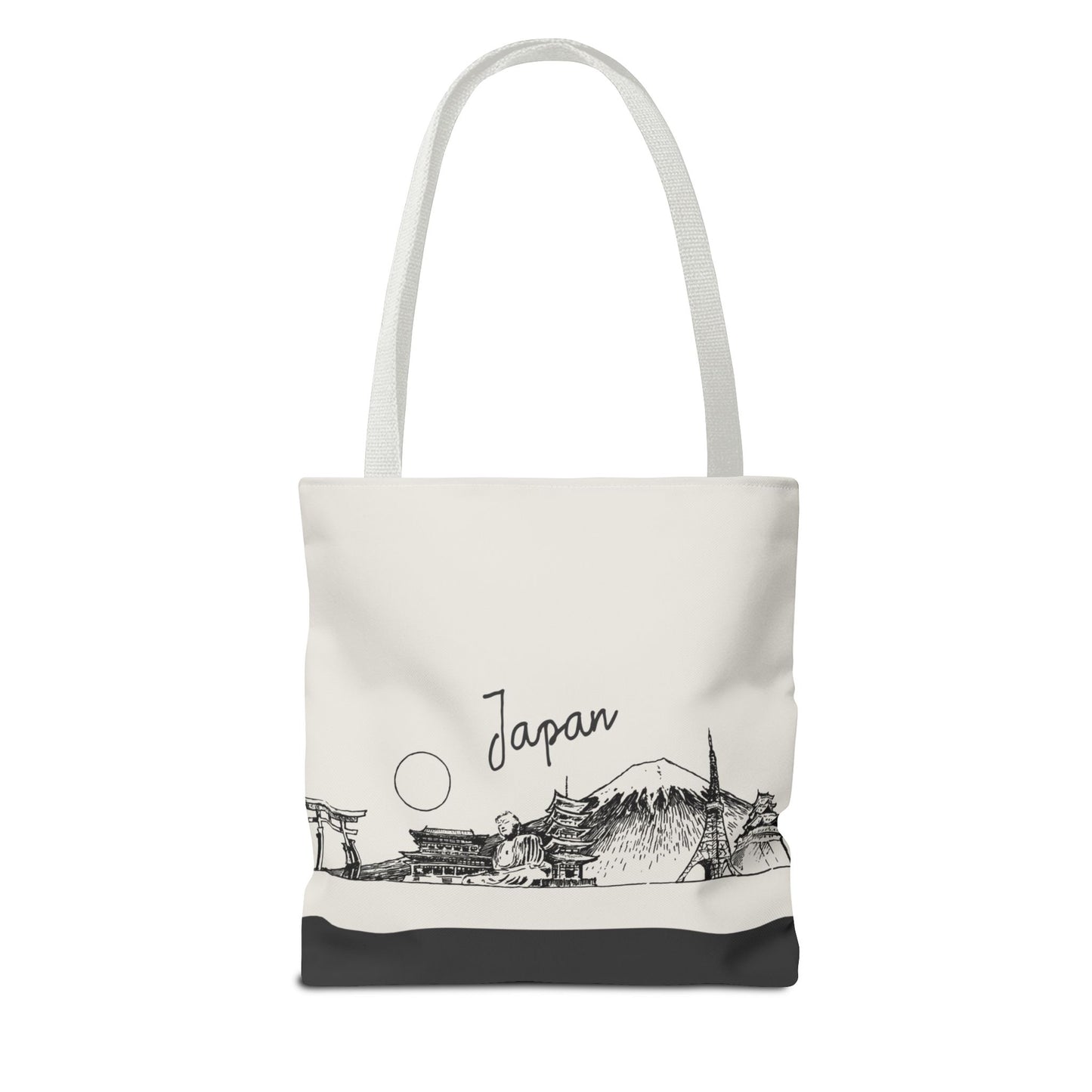 Japan Travel Tote Bag – Lightweight Wanderlight Tote, Skyline Design, Durable Everyday Adventure Bag