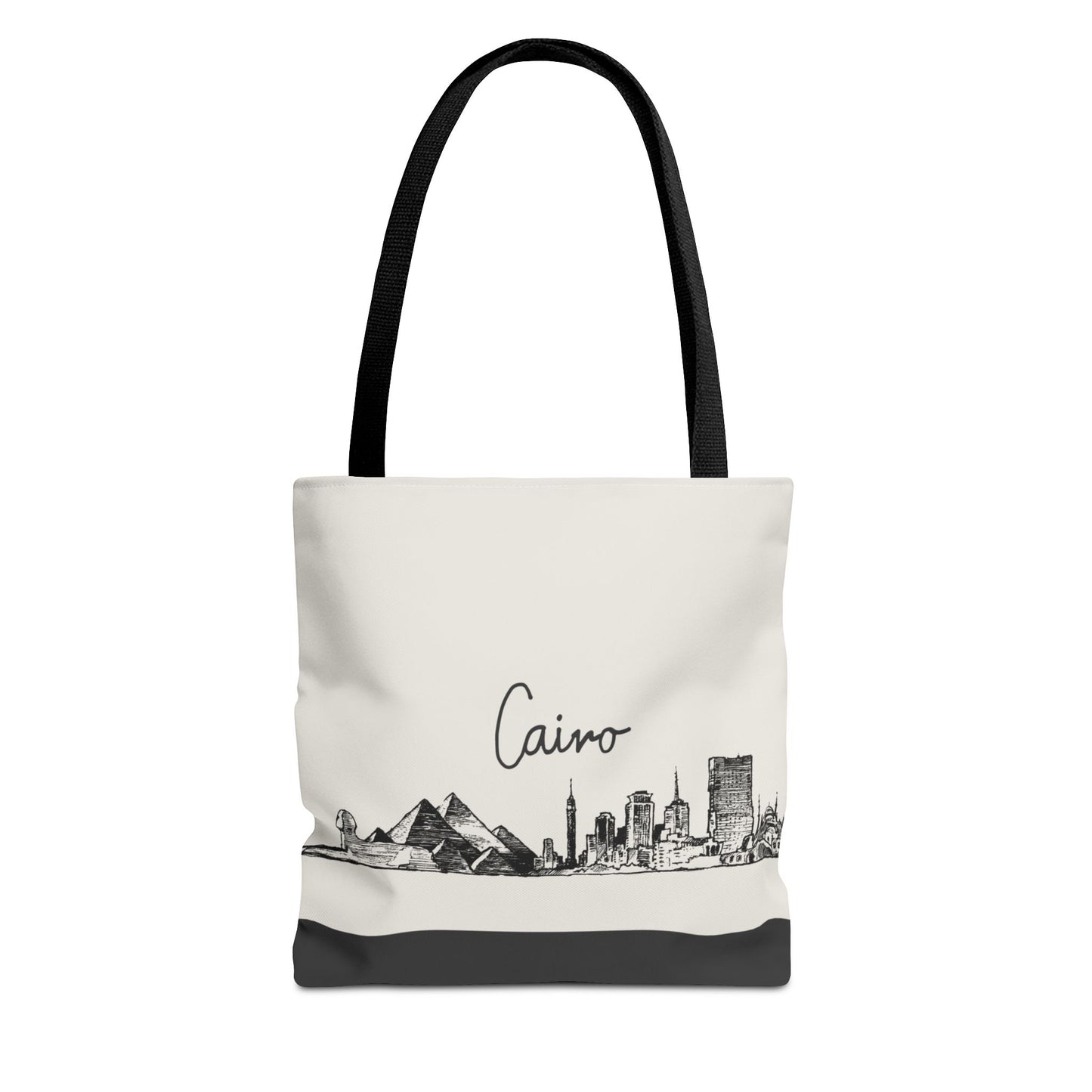Cairo Travel Tote Bag – Lightweight Wanderlight Tote, Skyline Design, Durable Everyday Adventure Bag