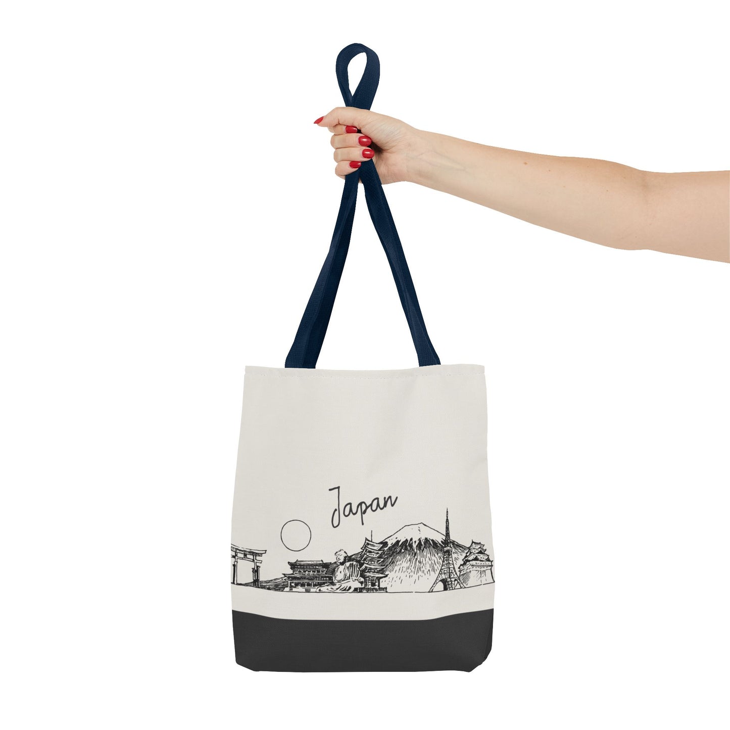 Japan Travel Tote Bag – Lightweight Wanderlight Tote, Skyline Design, Durable Everyday Adventure Bag