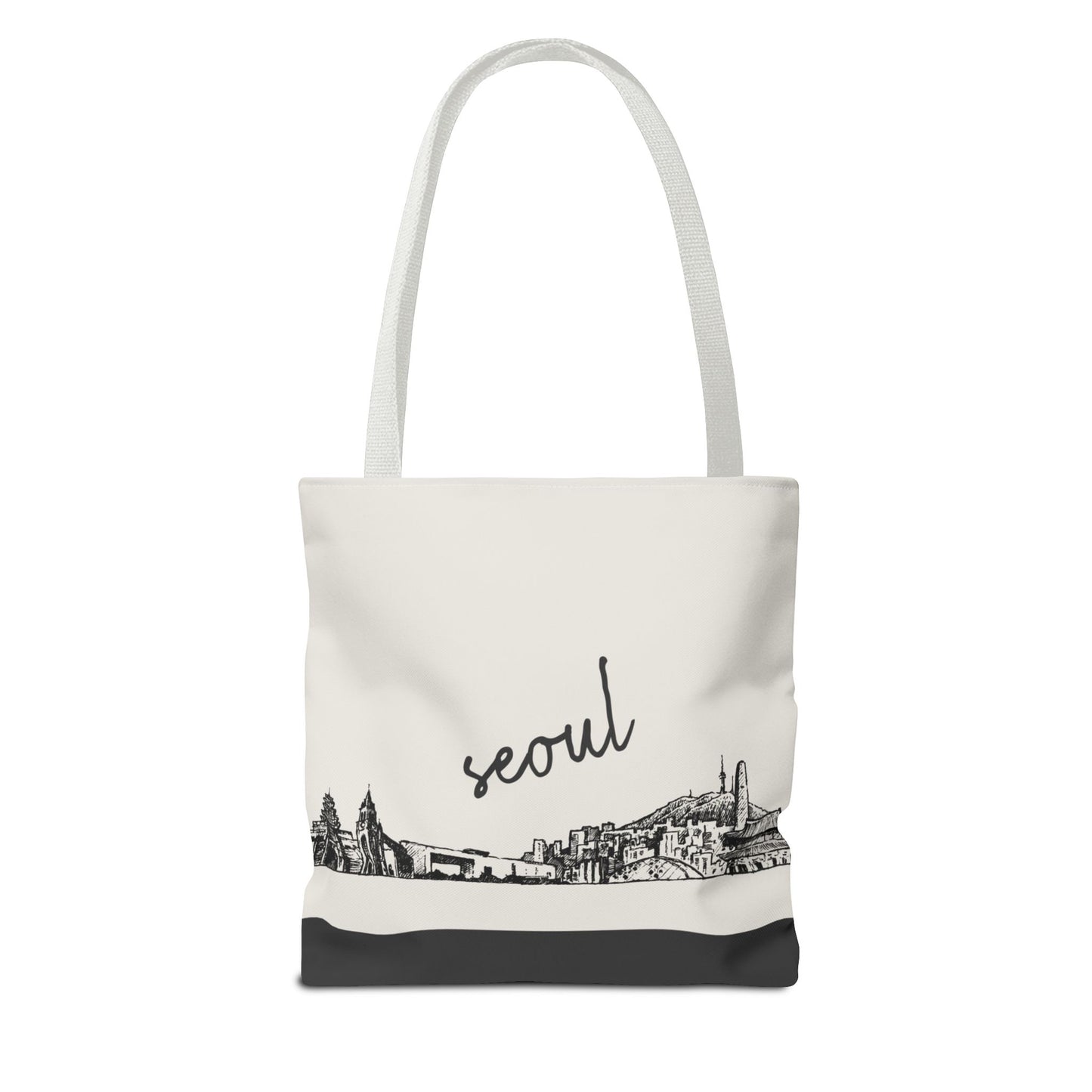 Seoul Travel Tote Bag – Lightweight Wanderlight Tote, Skyline Design, Durable Everyday Adventure Bag