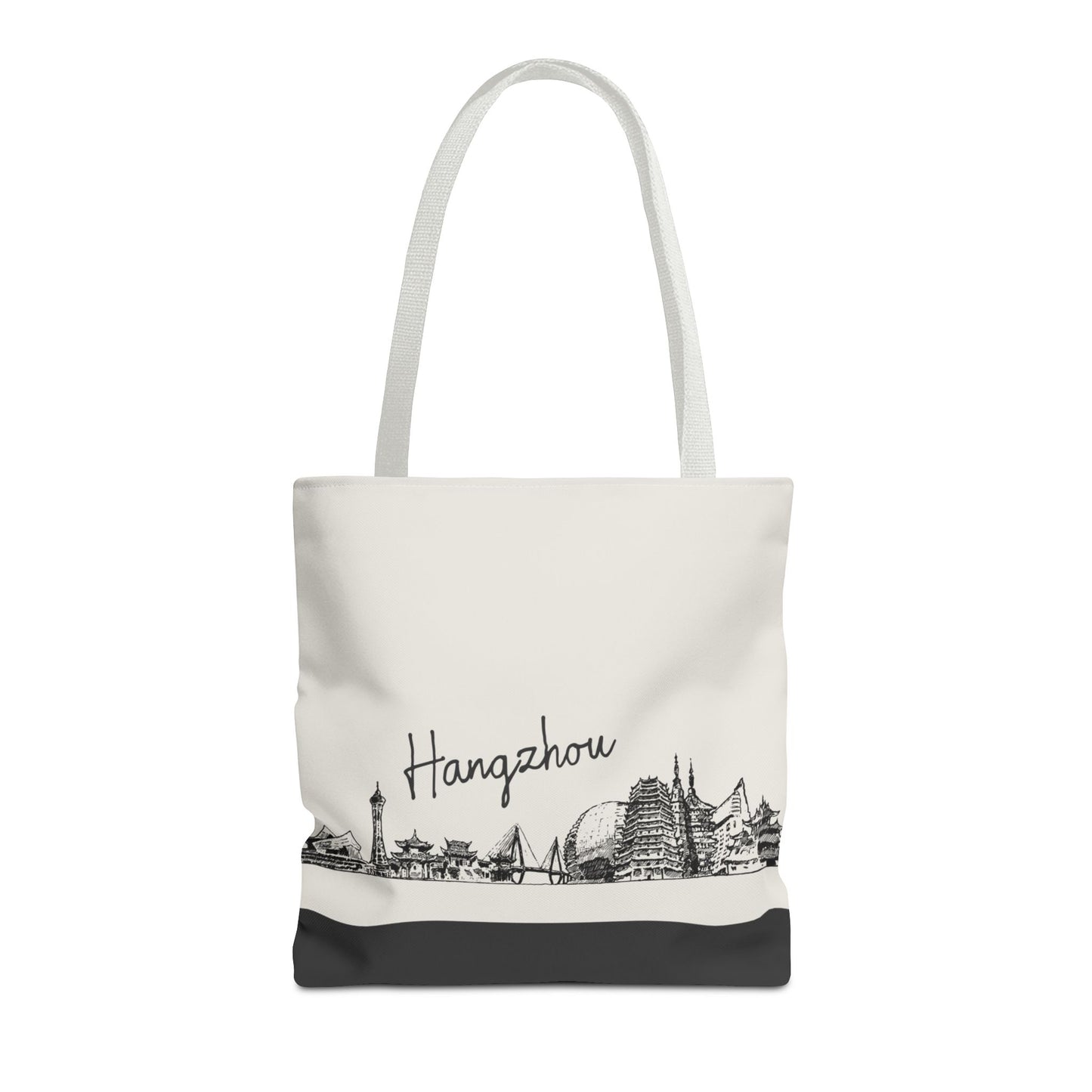 Hangzhou Travel Tote Bag – Lightweight Wanderlight Tote, Skyline Design, Durable Everyday Adventure Bag