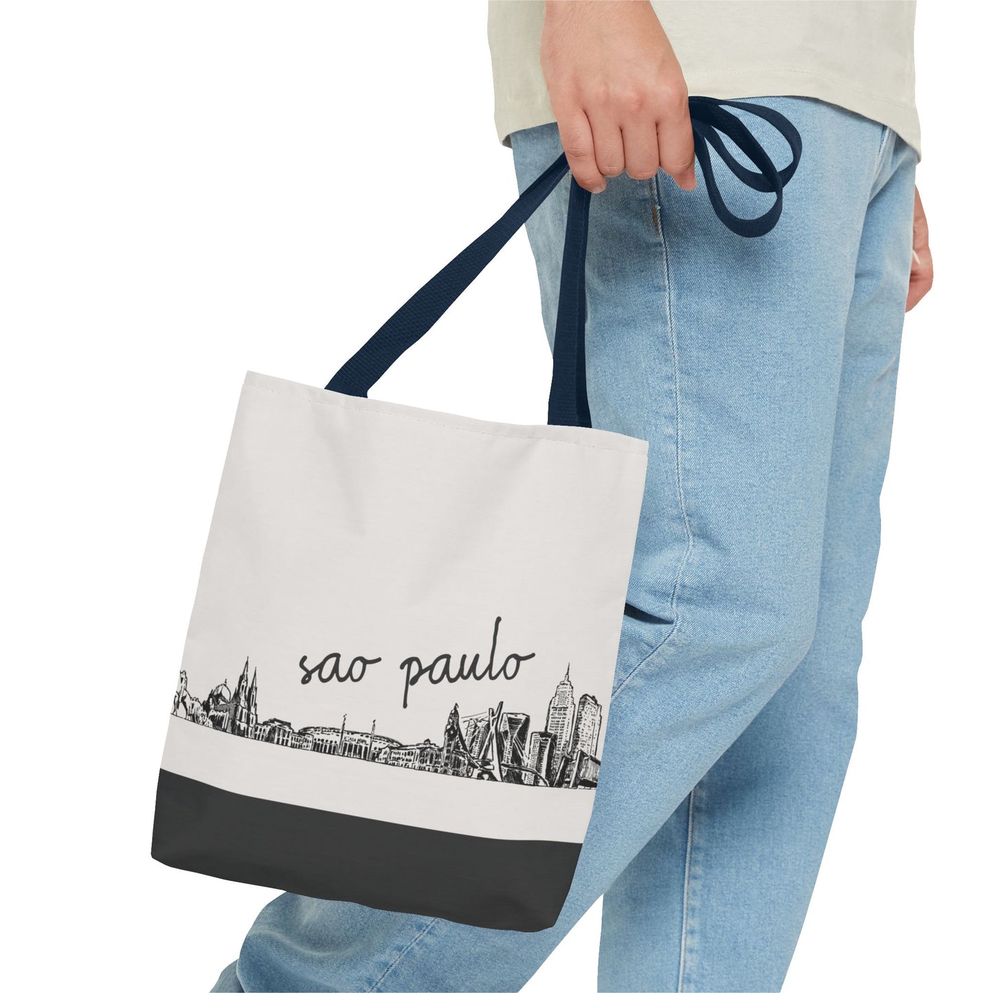 São Paulo Travel Tote Bag – Lightweight Wanderlight Tote, Skyline Design, Durable Everyday Adventure Bag