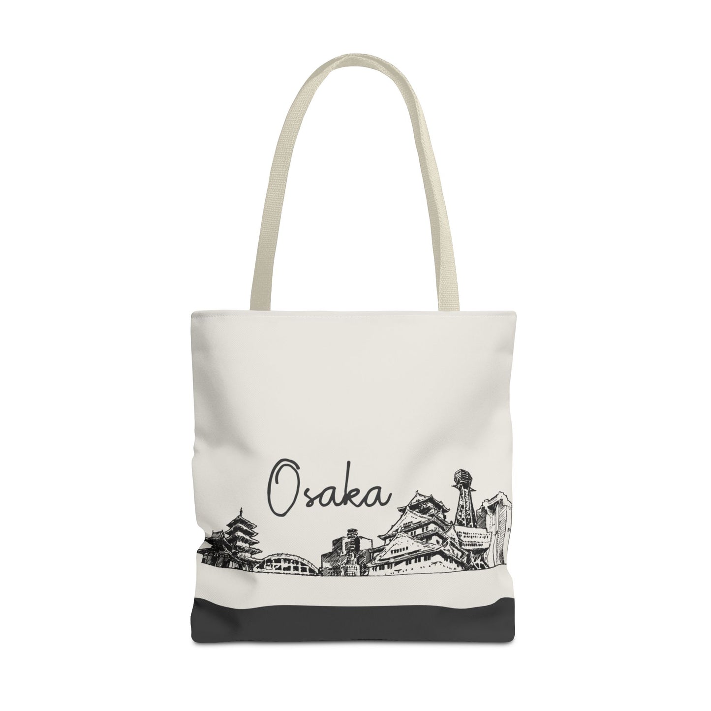 Osaka Travel Tote Bag – Lightweight Wanderlight Tote, Skyline Design, Durable Everyday Adventure Bag