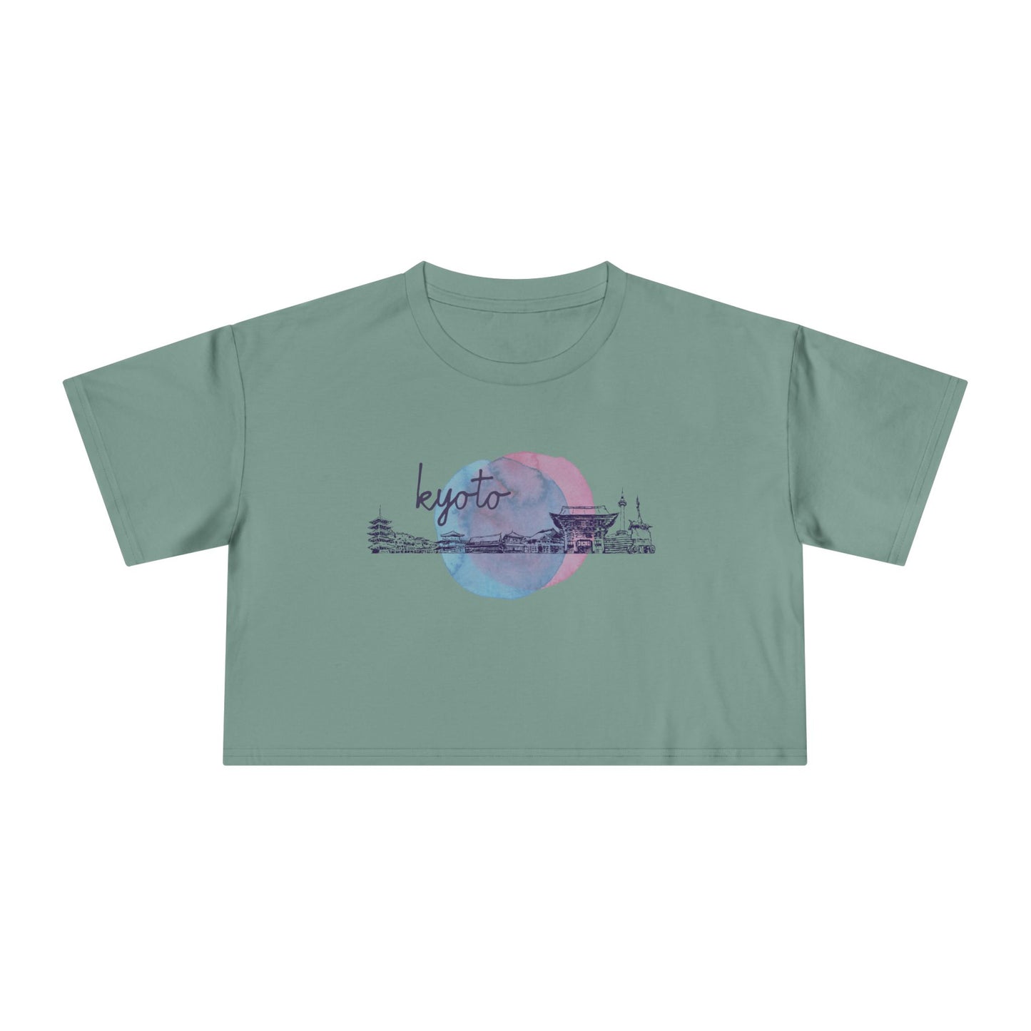 Kyoto Women's Crop Tee - Stylish City Life Top for Casual Outings