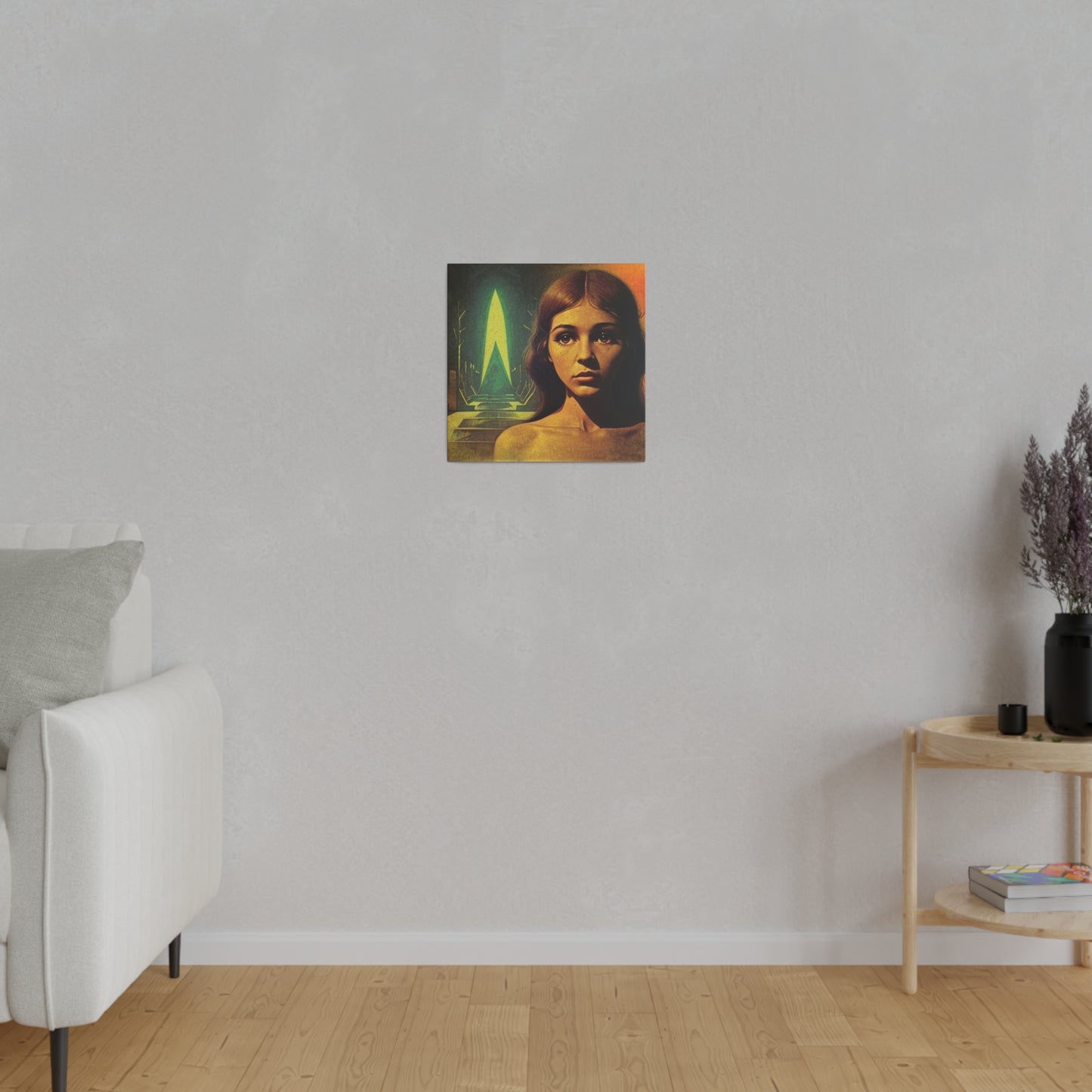 Vulnerability Science Fiction Retro Art House Wall Art Matte Canvas