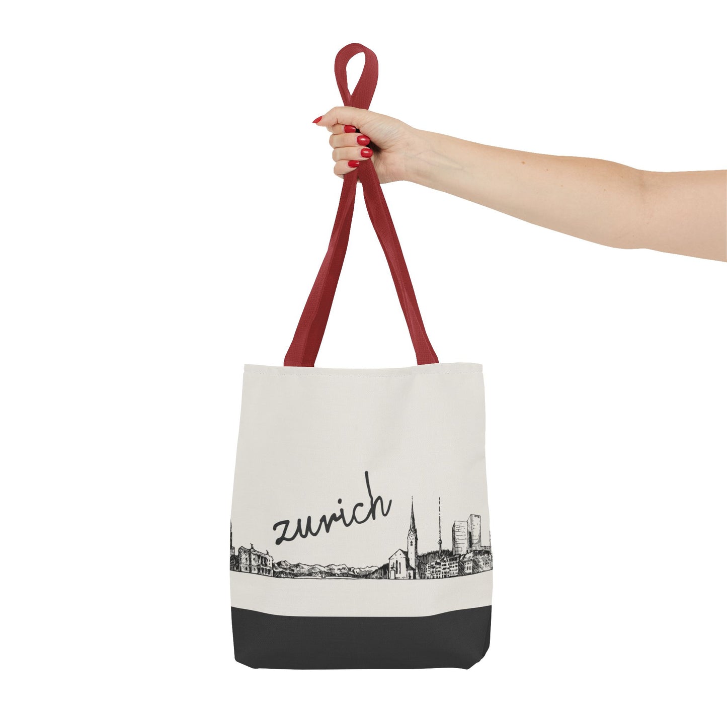 Zurich Travel Tote Bag – Lightweight Wanderlight Tote, Skyline Design, Durable Everyday Adventure Bag