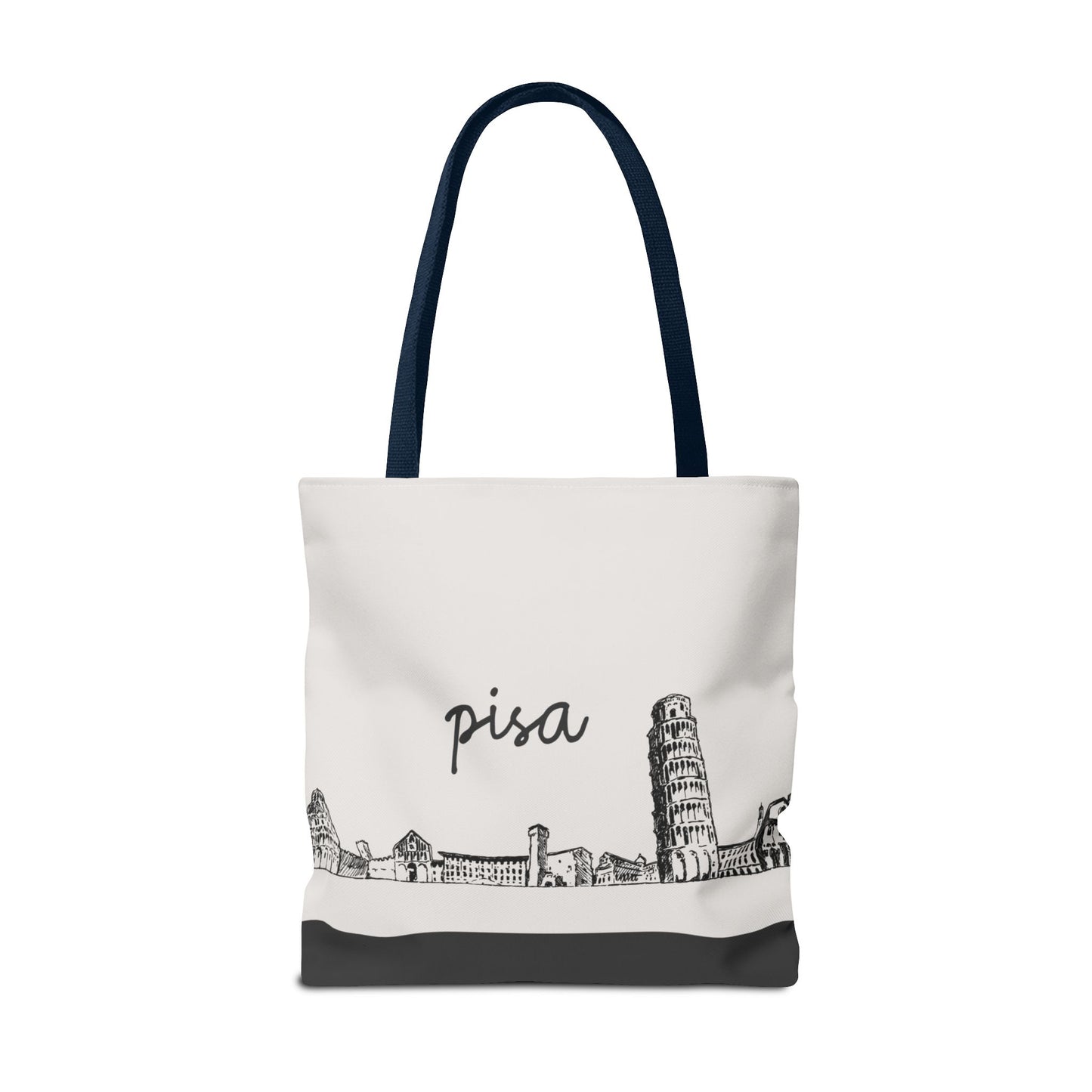 Pisa Travel Tote Bag – Lightweight Wanderlight Tote, Skyline Design, Durable Everyday Adventure Bag
