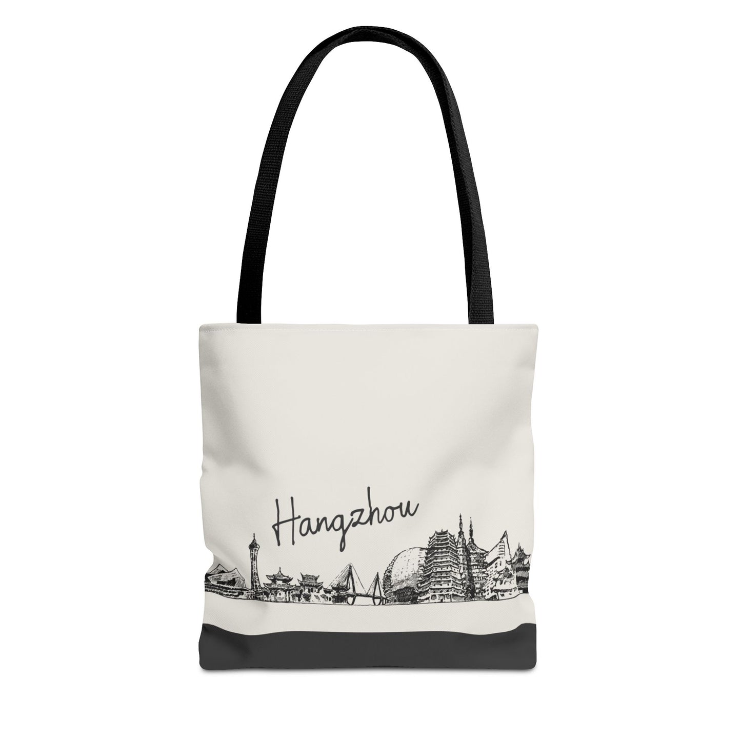 Hangzhou Travel Tote Bag – Lightweight Wanderlight Tote, Skyline Design, Durable Everyday Adventure Bag