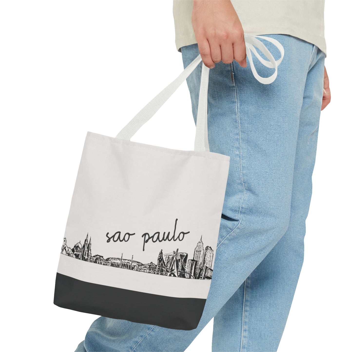 São Paulo Travel Tote Bag – Lightweight Wanderlight Tote, Skyline Design, Durable Everyday Adventure Bag
