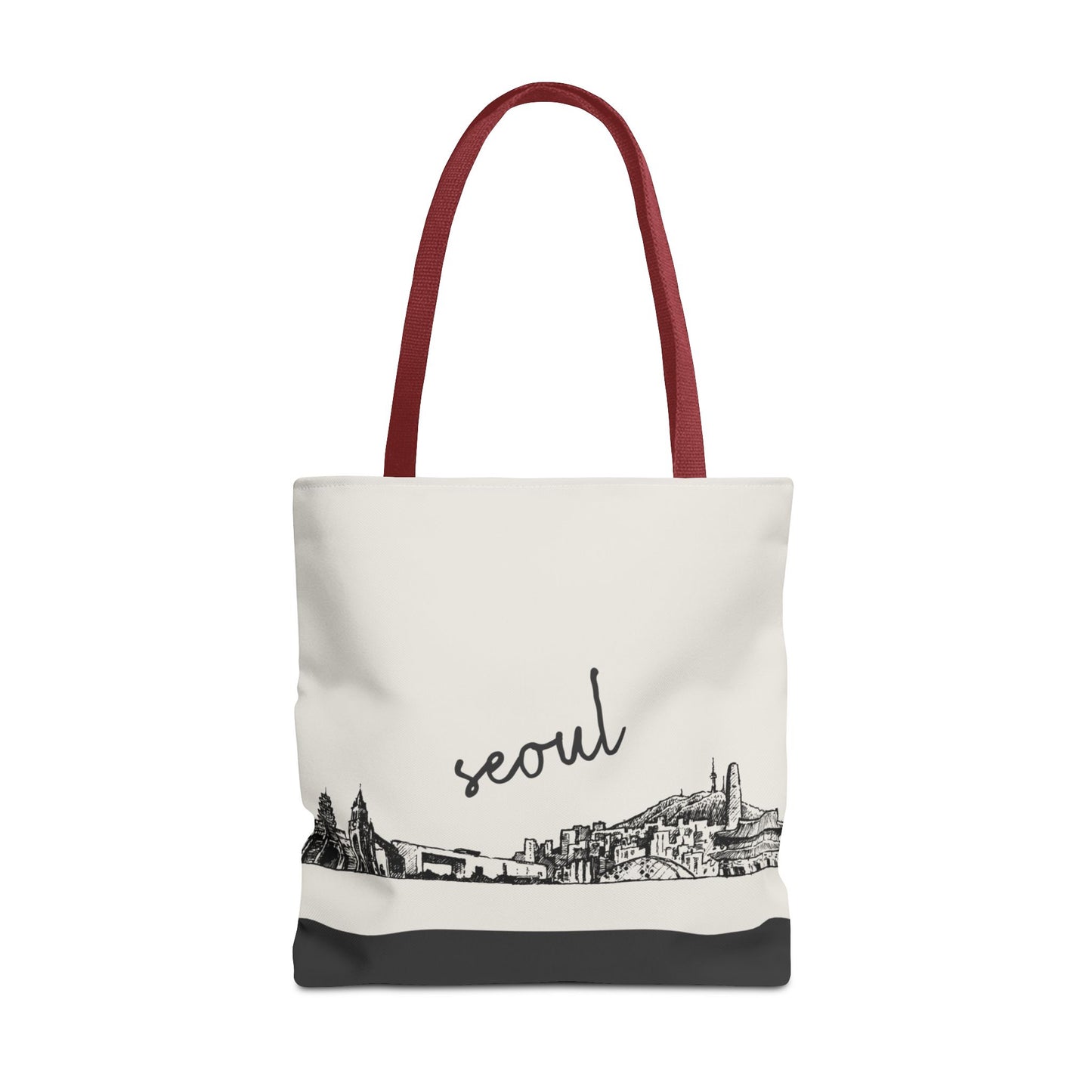 Seoul Travel Tote Bag – Lightweight Wanderlight Tote, Skyline Design, Durable Everyday Adventure Bag