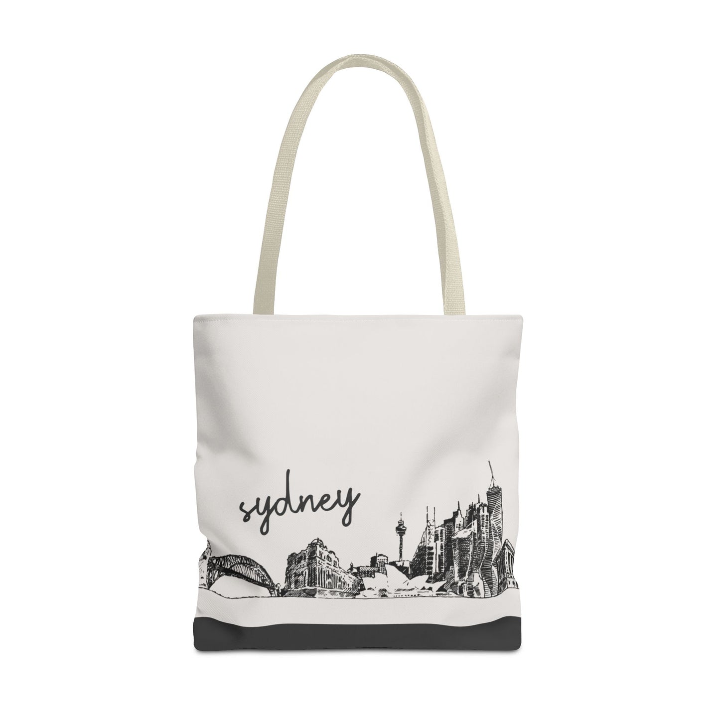 Sydney Travel Tote Bag – Lightweight Wanderlight Tote, Skyline Design, Durable Everyday Adventure Bag