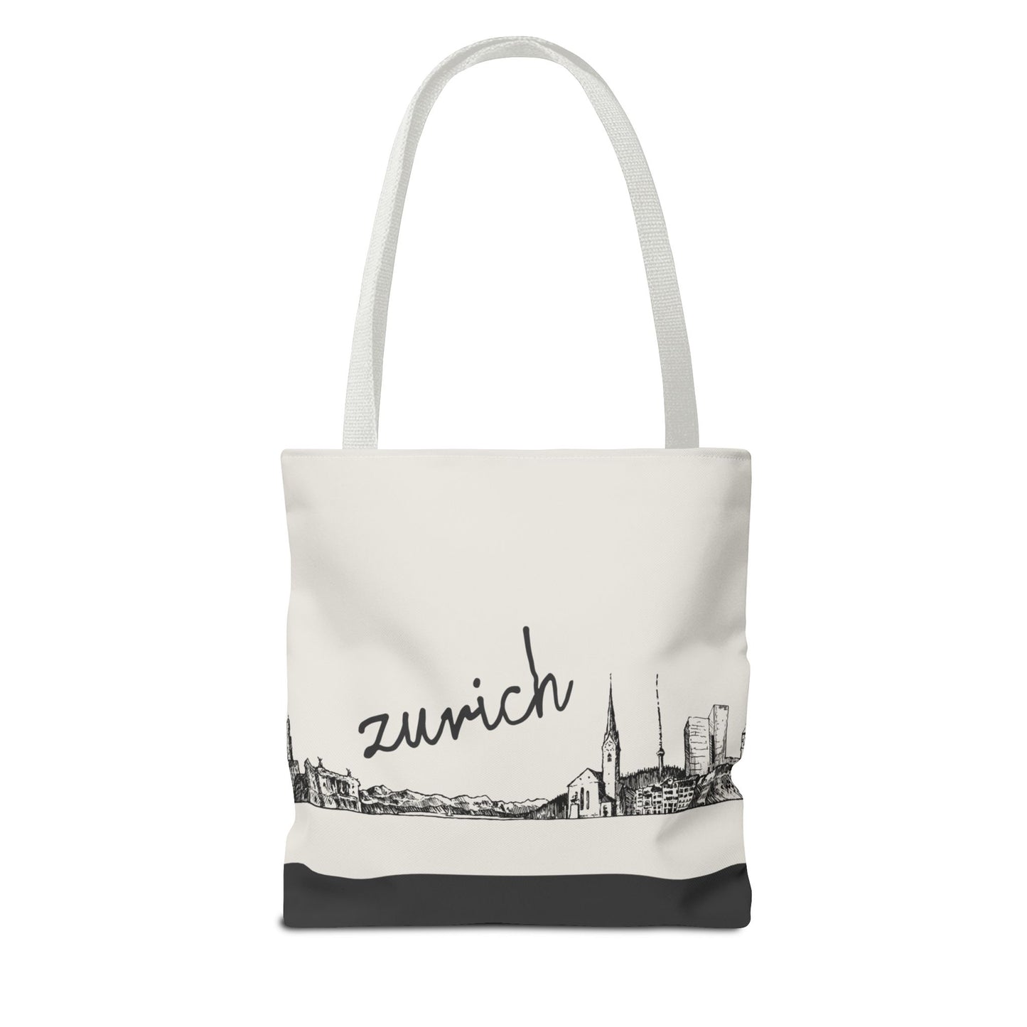 Zurich Travel Tote Bag – Lightweight Wanderlight Tote, Skyline Design, Durable Everyday Adventure Bag