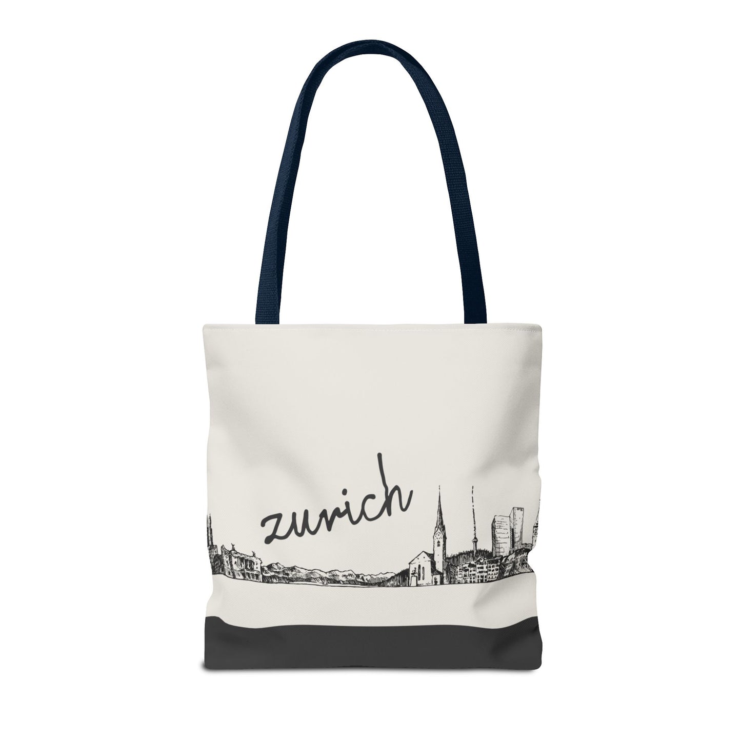 Zurich Travel Tote Bag – Lightweight Wanderlight Tote, Skyline Design, Durable Everyday Adventure Bag