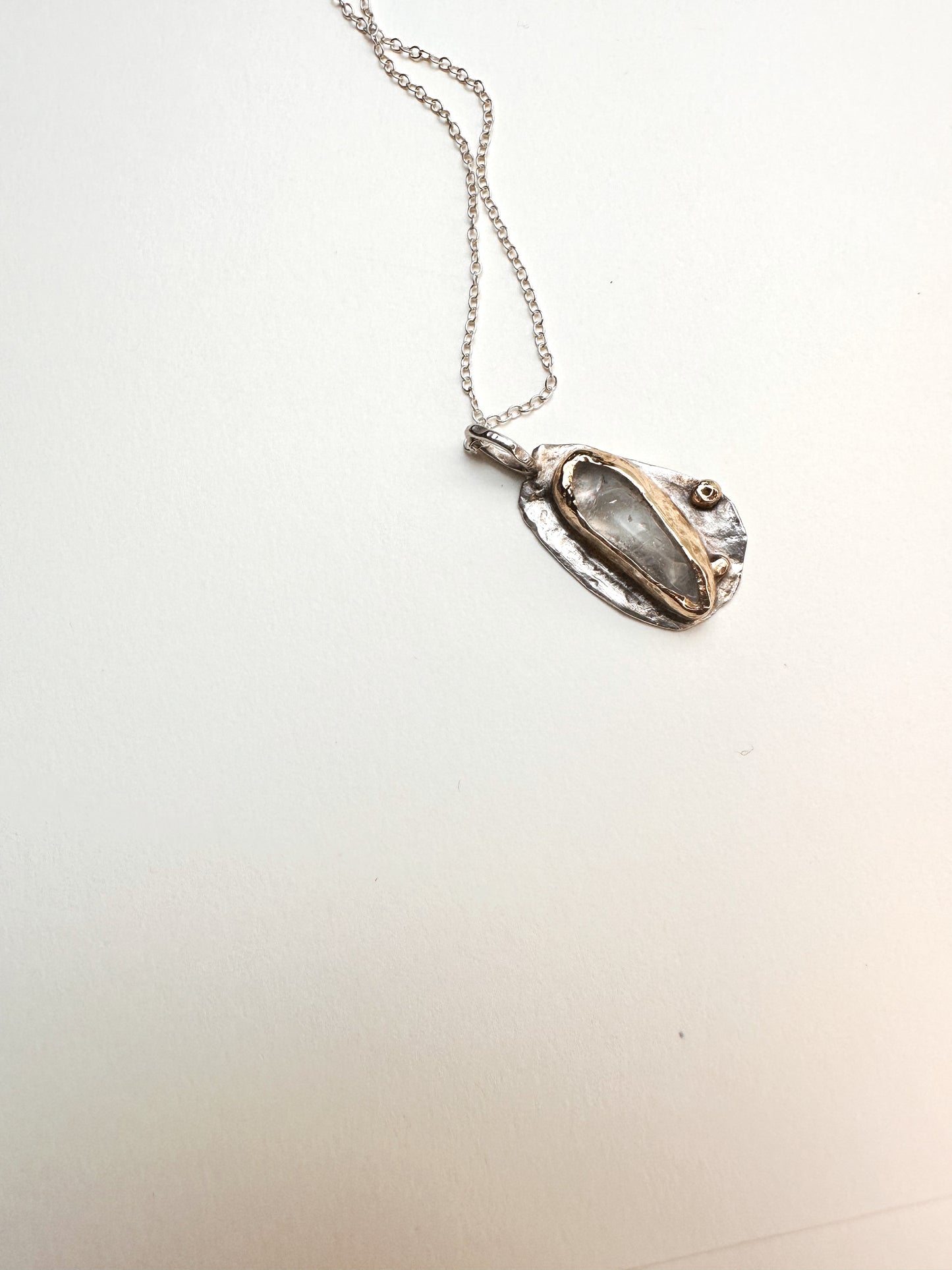 Riverlight Talisman Necklace | One-of-a-Kind Quartz & Sterling Pendant