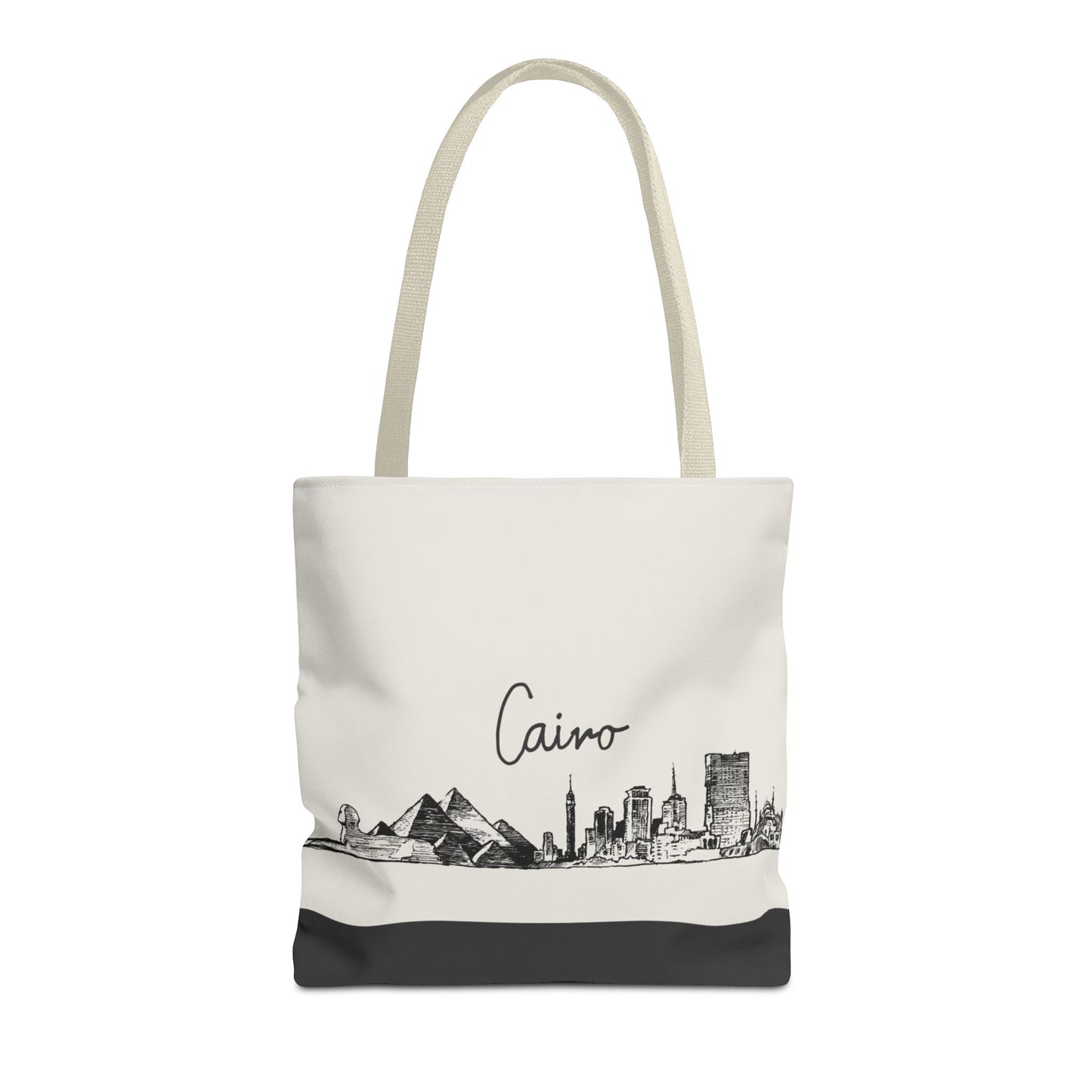 Cairo Travel Tote Bag – Lightweight Wanderlight Tote, Skyline Design, Durable Everyday Adventure Bag
