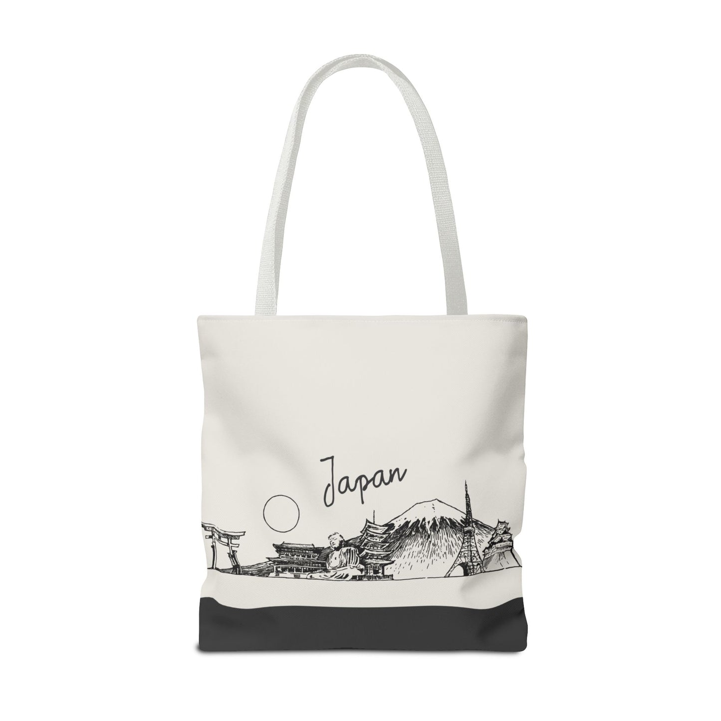 Japan Travel Tote Bag – Lightweight Wanderlight Tote, Skyline Design, Durable Everyday Adventure Bag