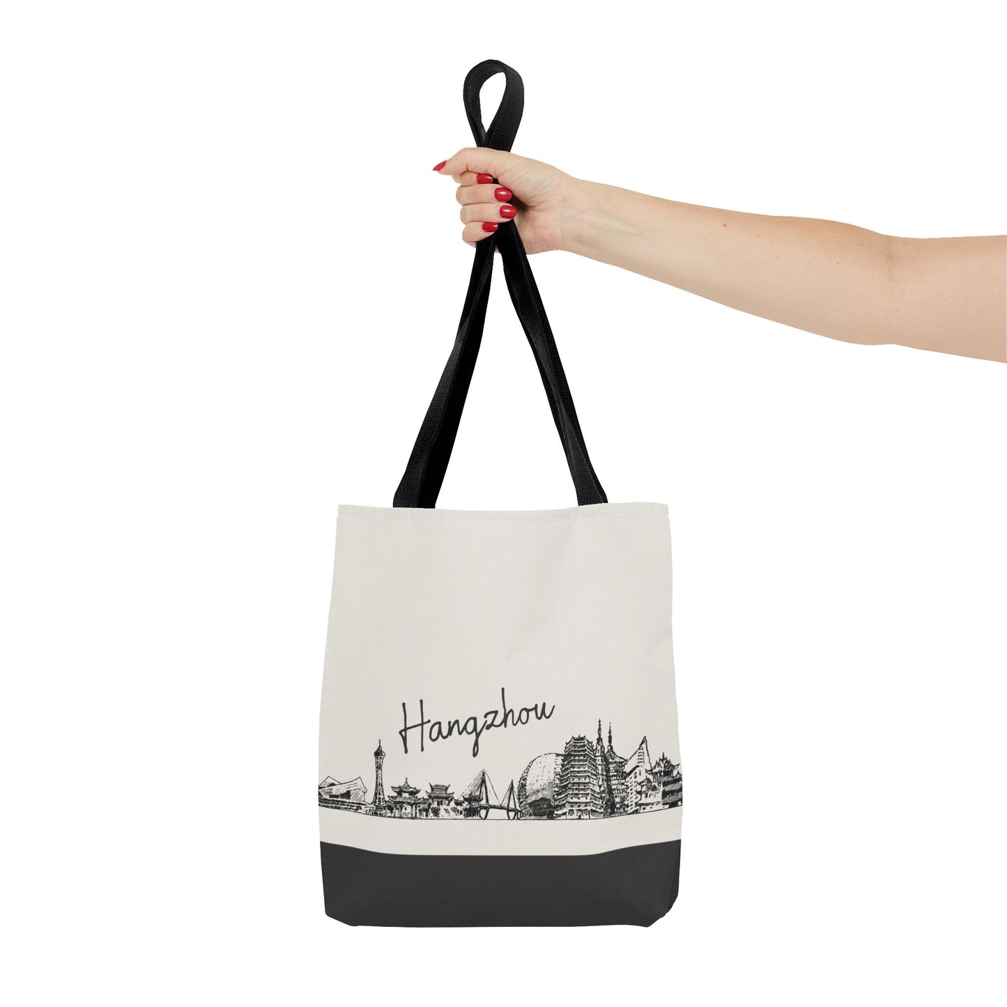 Hangzhou Travel Tote Bag – Lightweight Wanderlight Tote, Skyline Design, Durable Everyday Adventure Bag