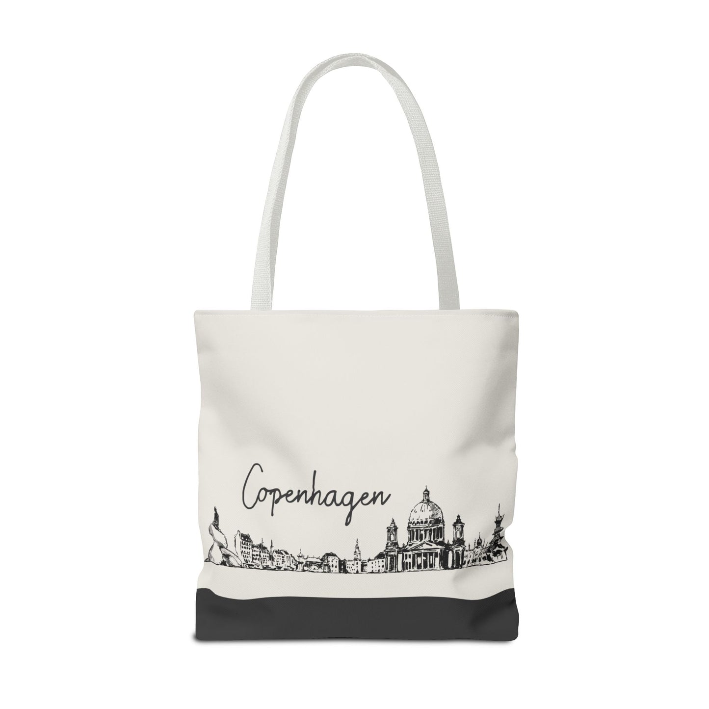 Copenhagen Travel Tote Bag – Lightweight Wanderlight Tote, Skyline Design, Durable Everyday Adventure Bag