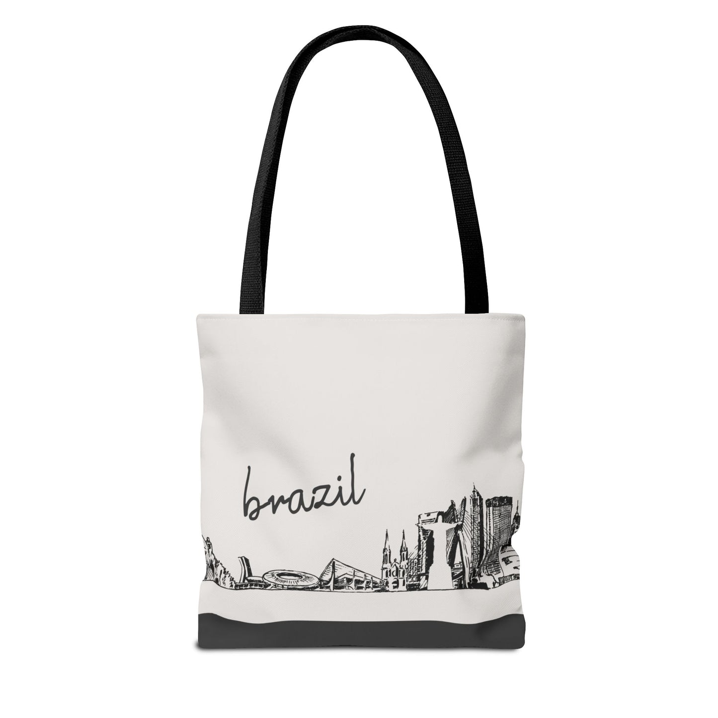 Brazil Travel Tote Bag – Lightweight Wanderlight Tote, Skyline Design, Durable Everyday Adventure Bag