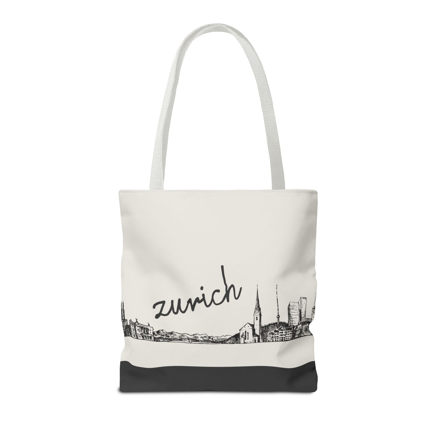 Zurich Travel Tote Bag – Lightweight Wanderlight Tote, Skyline Design, Durable Everyday Adventure Bag